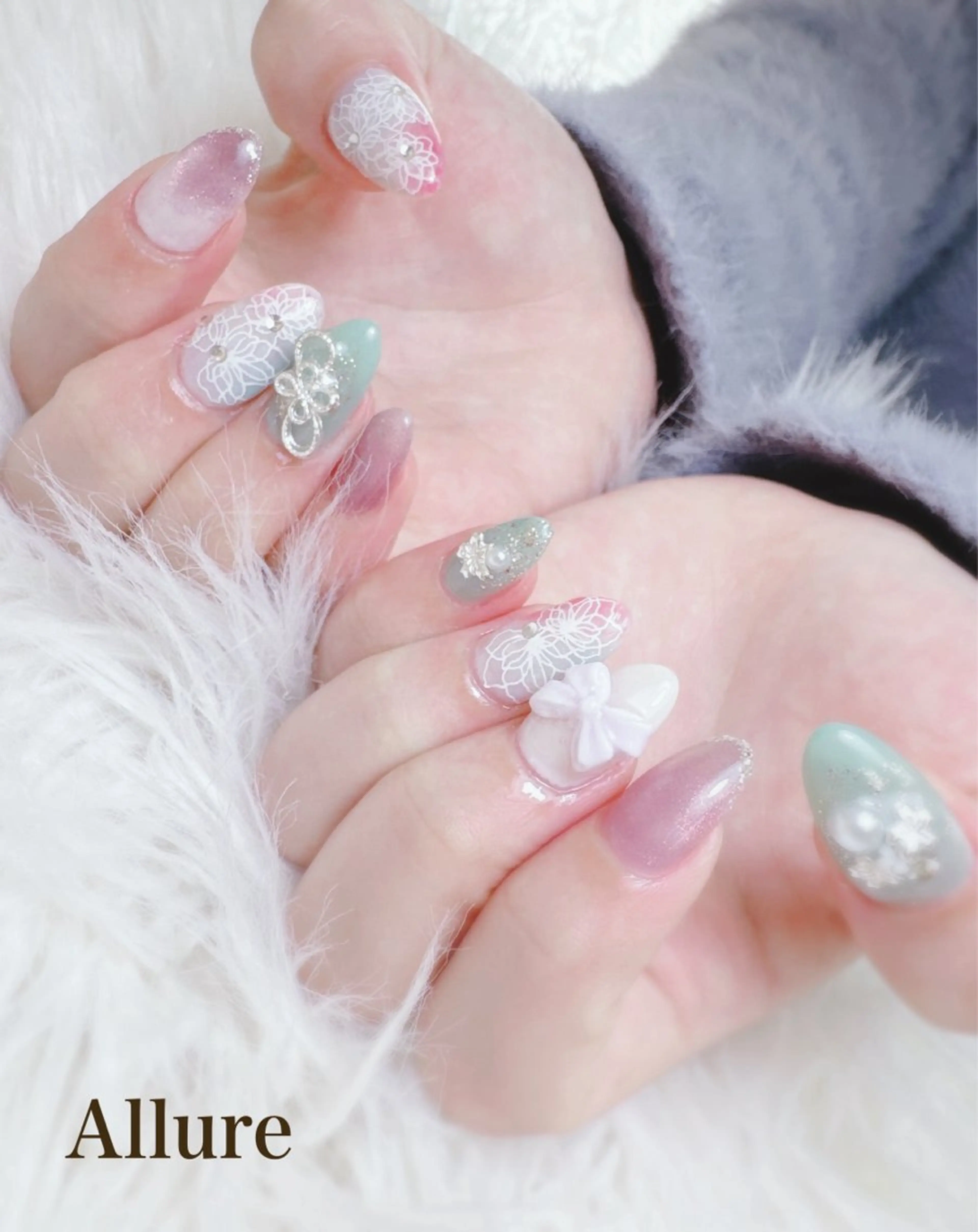 ネイル 卒業式 Allure Yuuのネイルデザイン