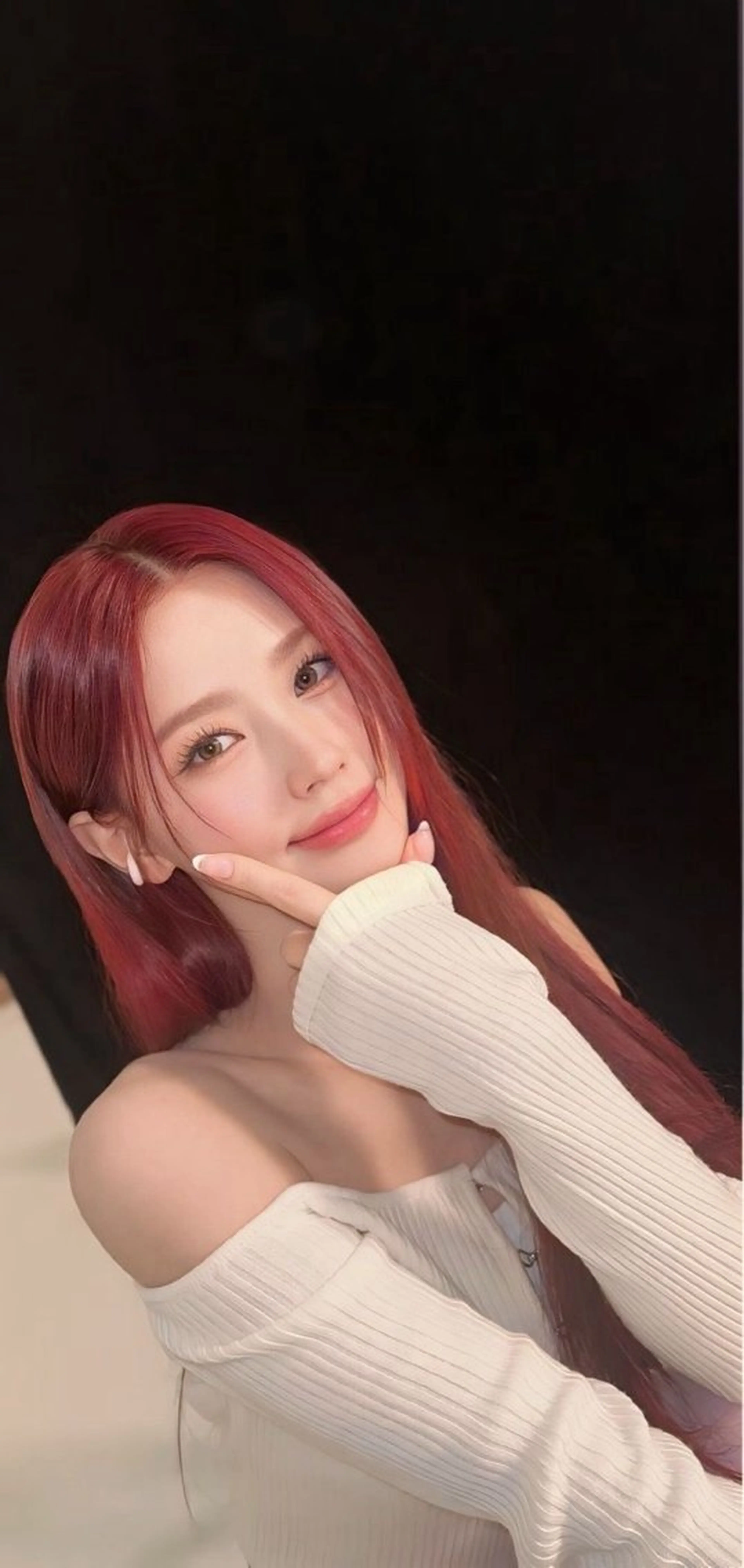 ロング カラー ハイトーン/韓国 レイヤー/るか🎀のヘアスタイル