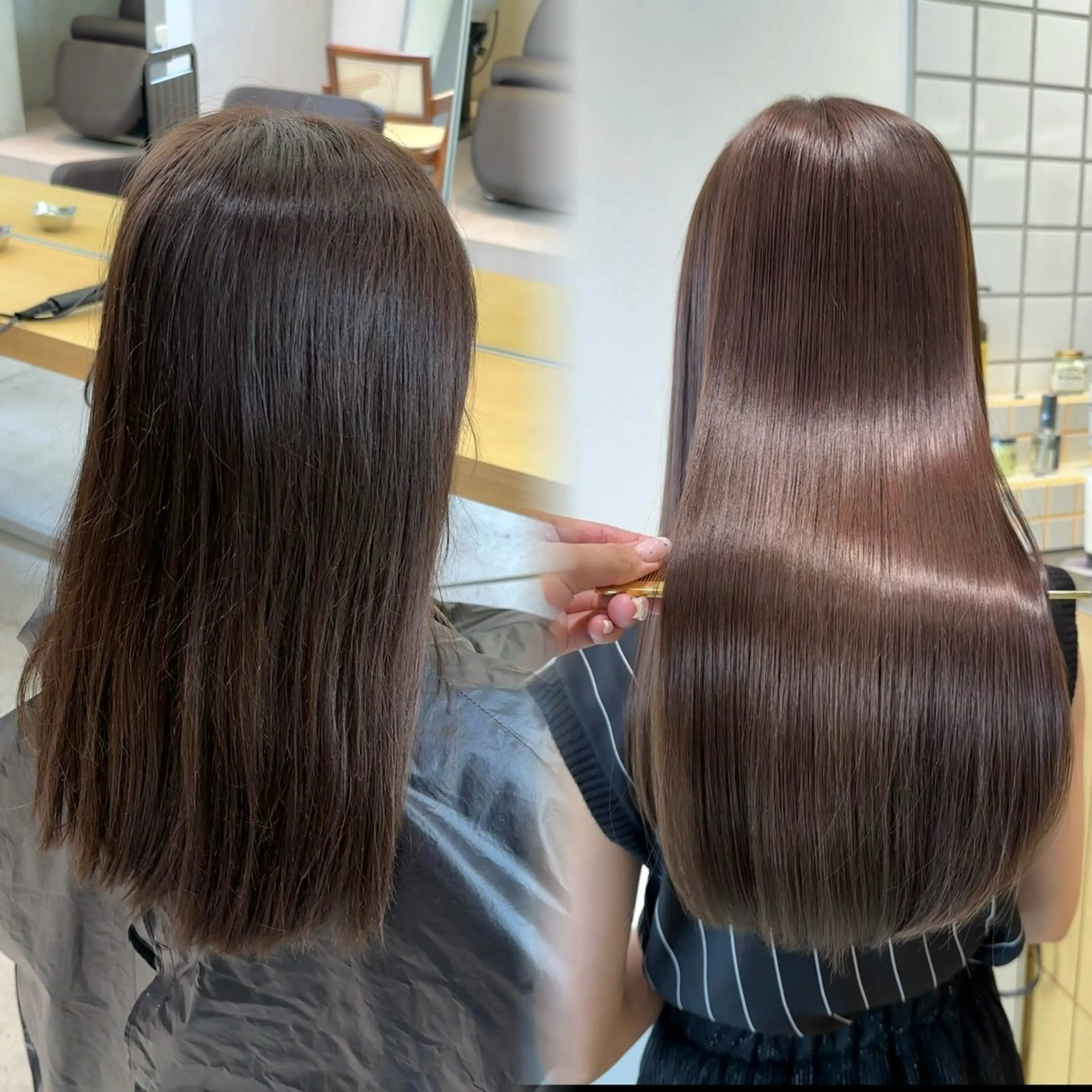 ロング カラー 髪質改善 縮毛矯正 トリートメント 縮毛矯正特化/ 髪質改善/菊地菜々美のヘアスタイル