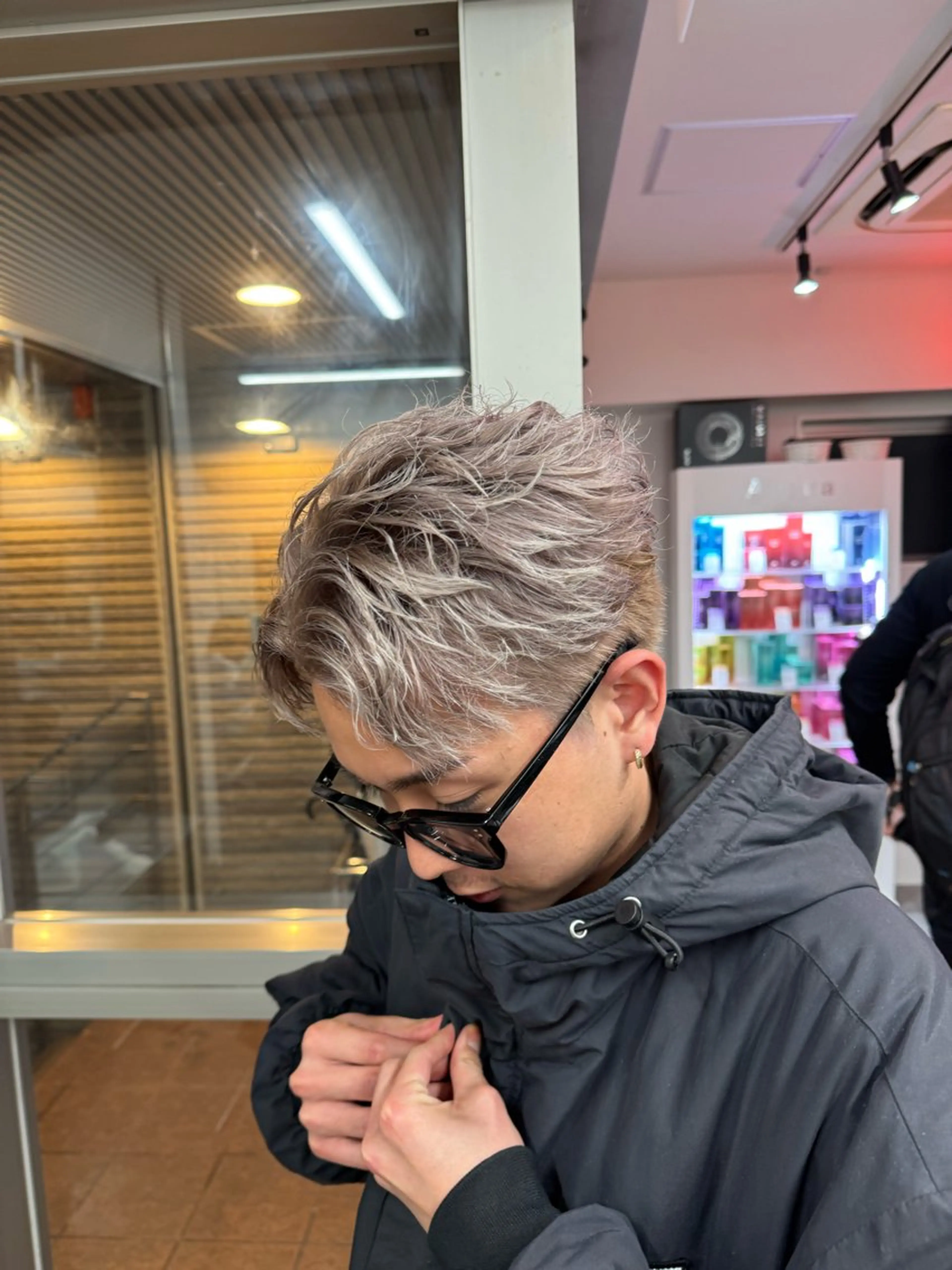 ショート カラー パーマ メンズ カット ヘアカラー 🔥漢髪特化メンズ マネージャーYUKIのヘアスタイル