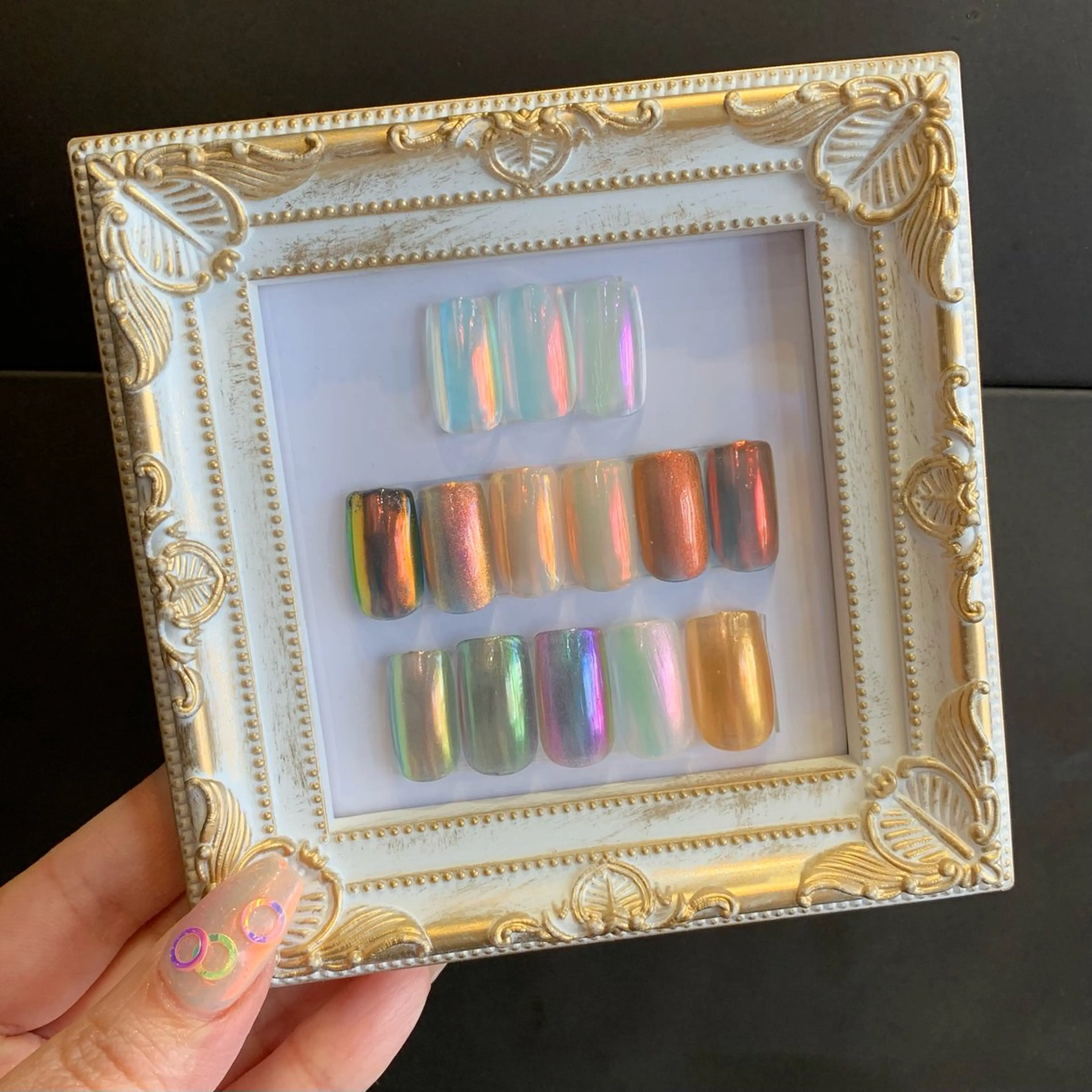 ネイル オーロラネイル YUKIMO🍎名駅 /ニュアンスのネイルデザイン