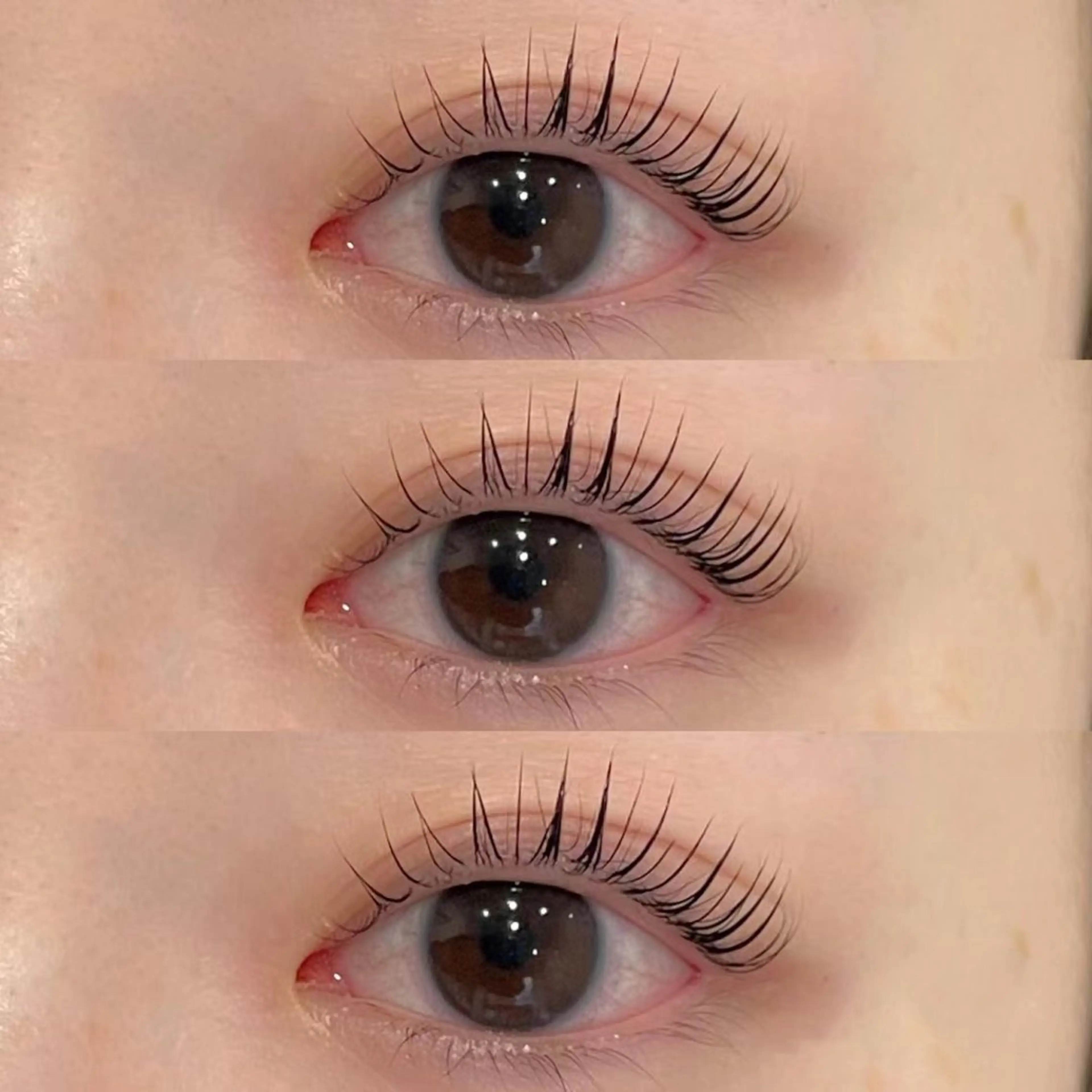 マツエク・マツパ バインドロック カラーマツエク フラットラッシュ ナチュラル パリジェンヌラッシュリフト YK• マツエクサロンのマツエク・マツパデザイン