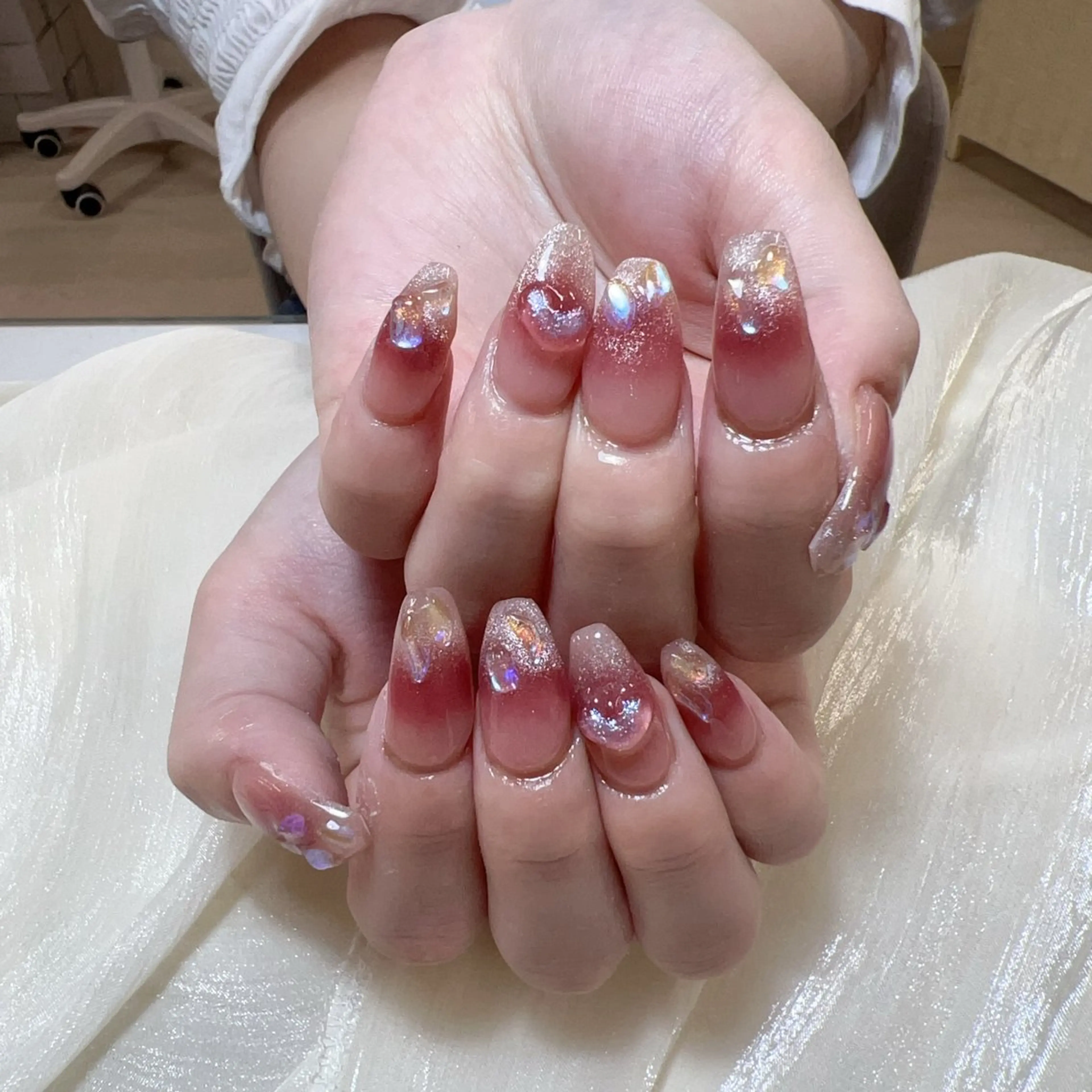 ネイル ハンドネイル 🎀nana🫧 ワンホンネイル🎀のネイルデザイン