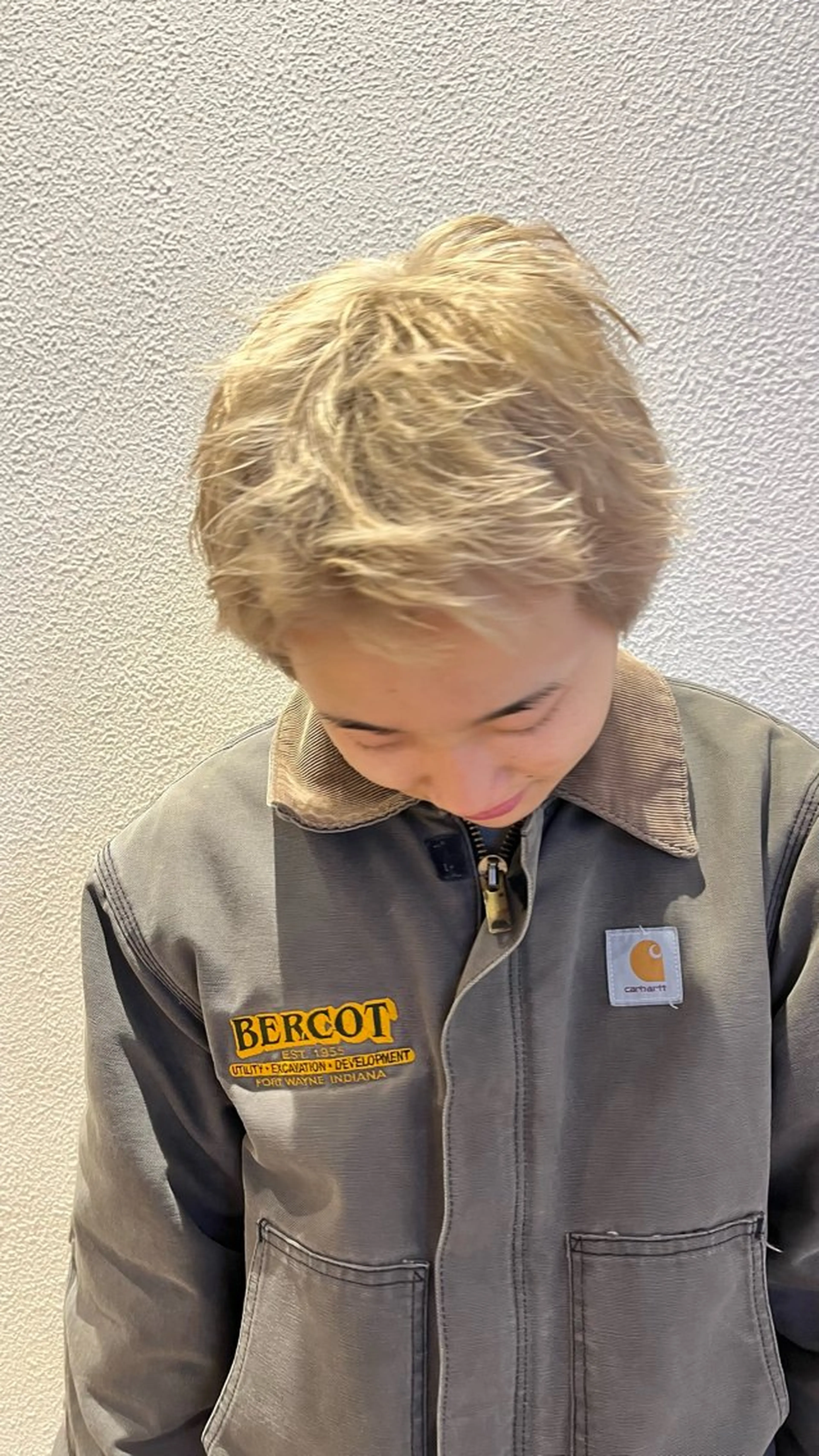 ショート メンズ ヘアカラー メンズパーマ/ メッシュ📍ﾕﾘのヘアスタイル