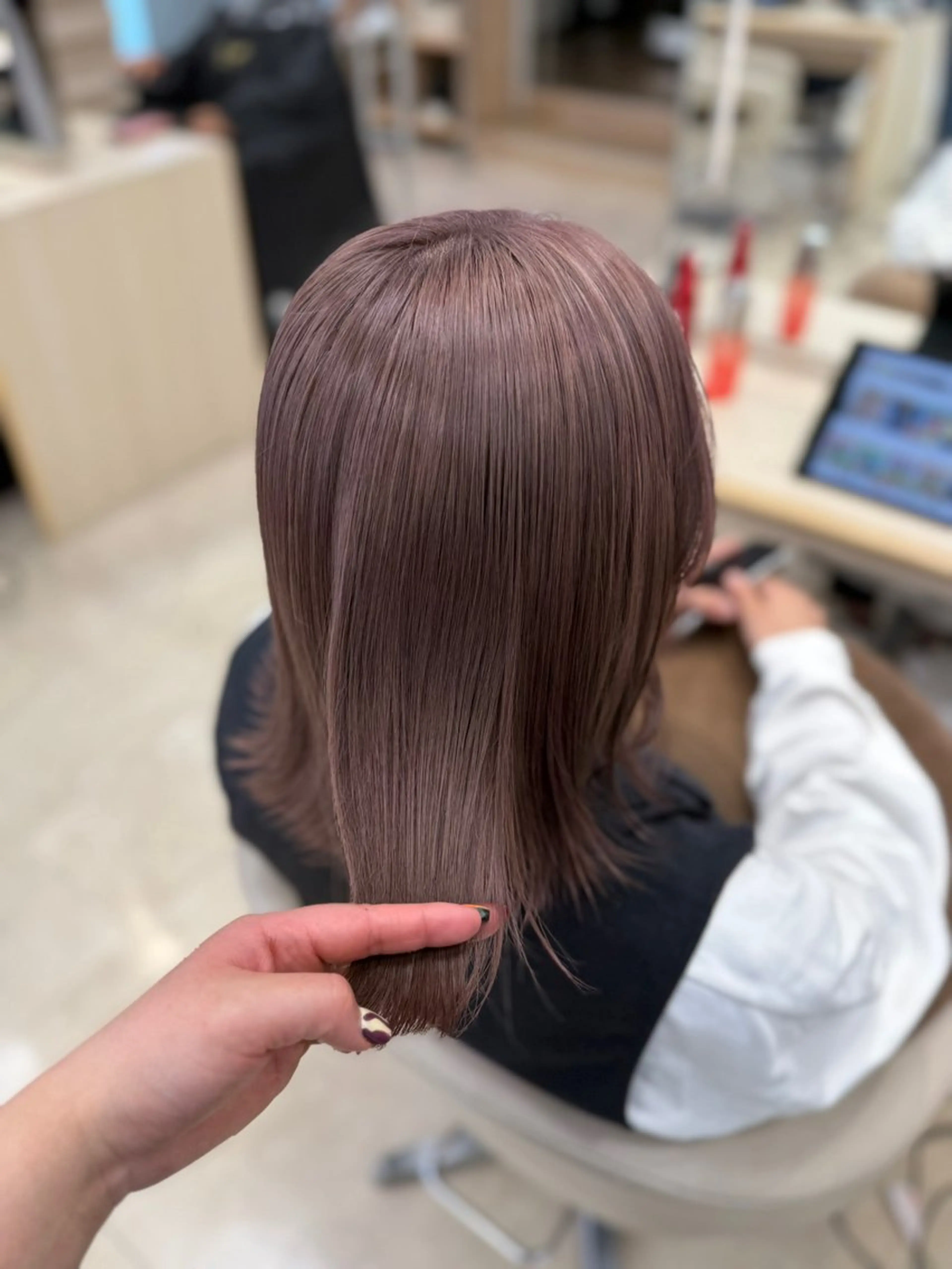 ミディアム カラー ヘアアレンジ 🍒KIKUCHI KANAE🍒のヘアスタイル