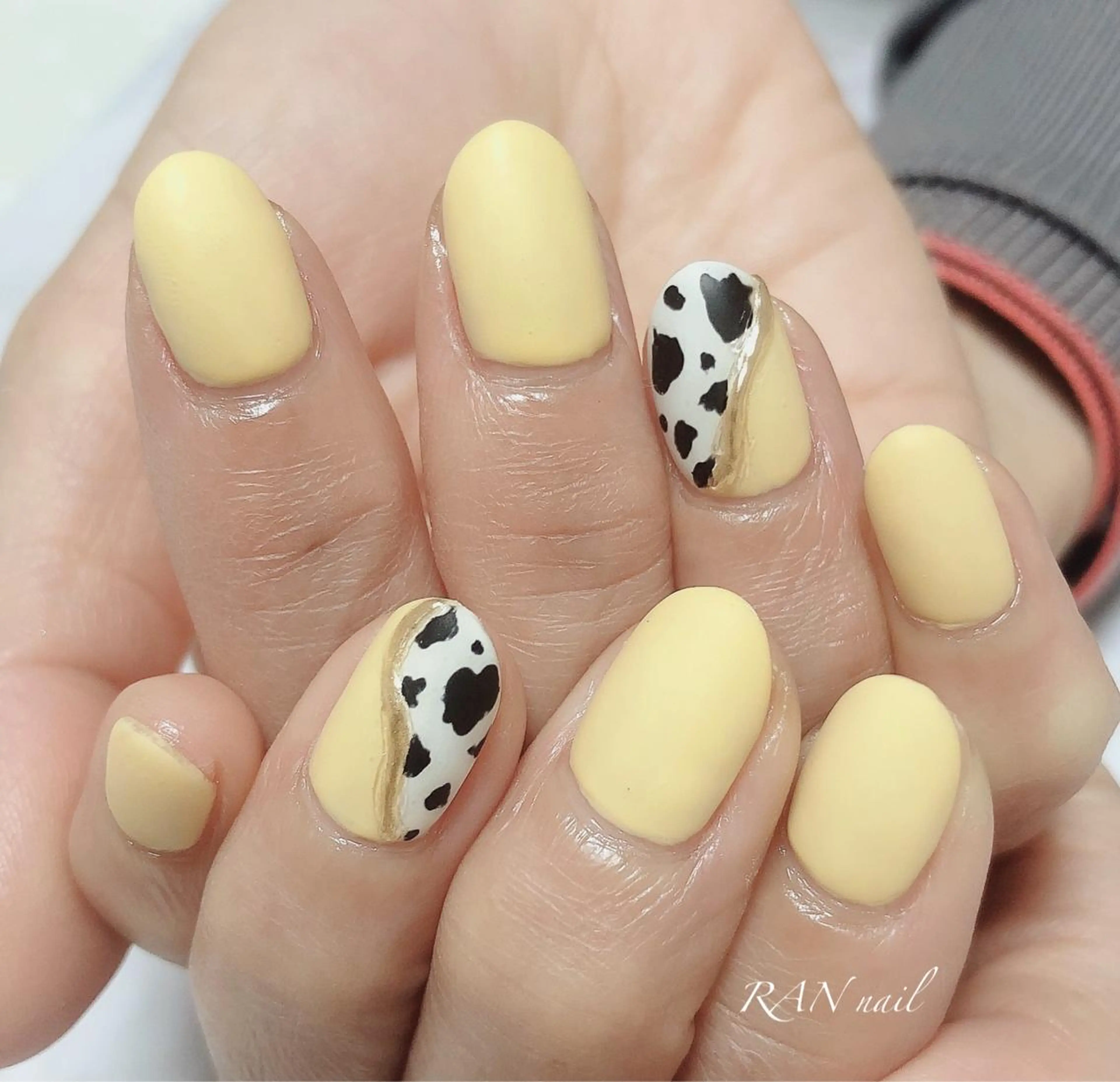 ネイル アニマル柄 フットネイル ジェルネイル マットネイル オフィスネイル ハンドネイル フットネイル RAN nailのネイルデザイン