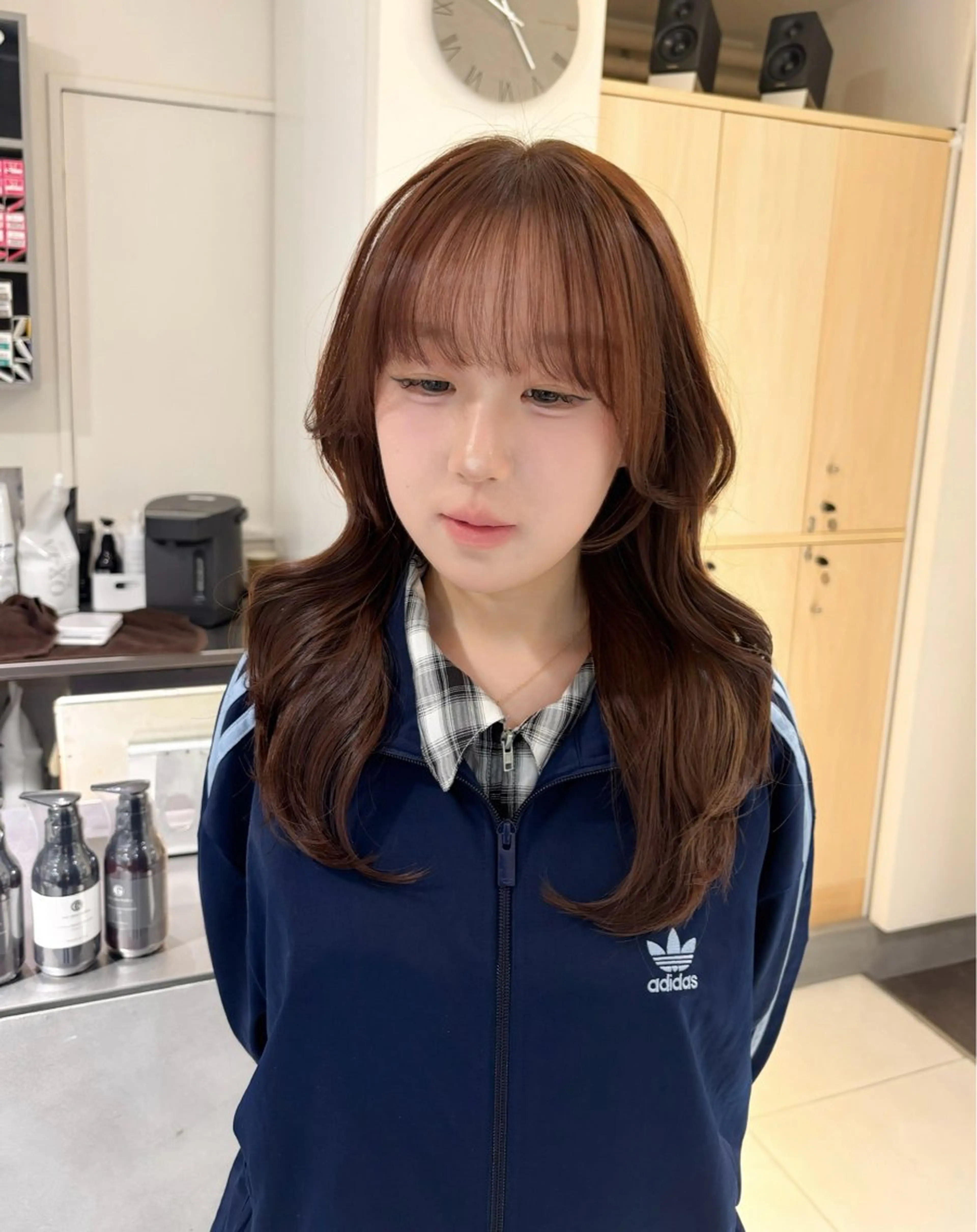 セミロング カラー ヘアカラー トリートメント 艶髪カラー/ レイヤー/yuiのヘアスタイル