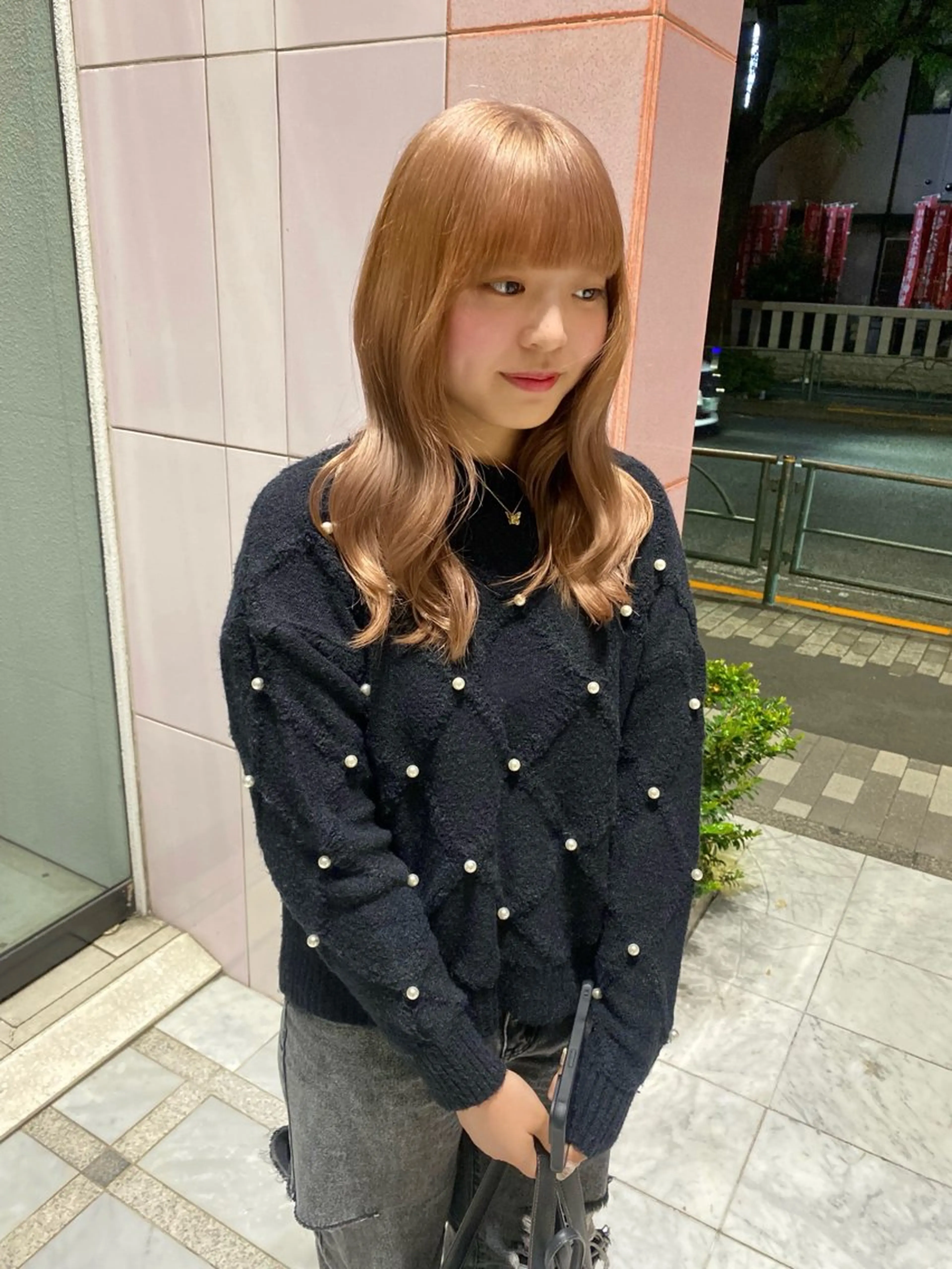 セミロング カラー riria/ボブ /透明感カラー🎀のヘアスタイル