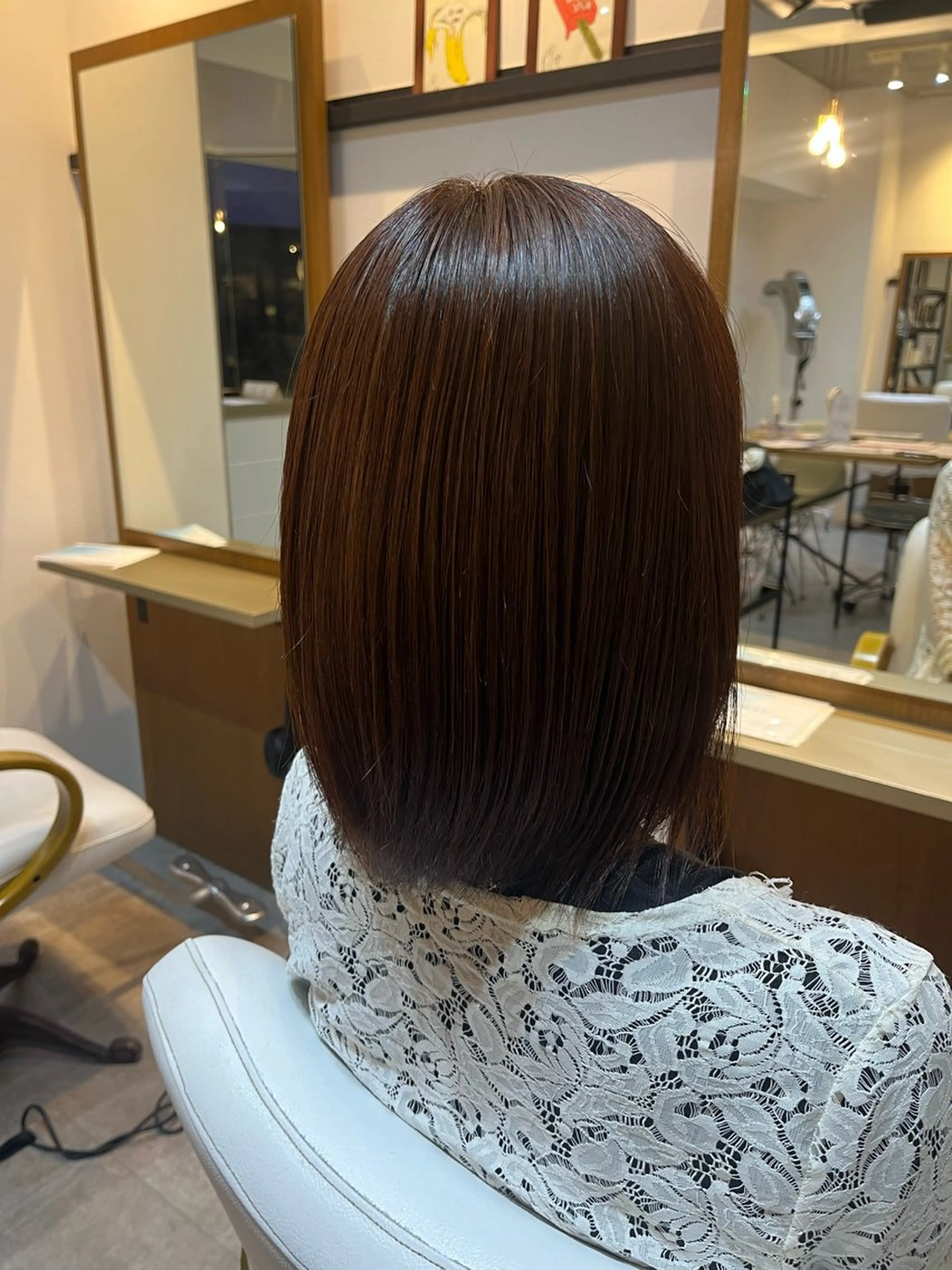 ショート カラー しょうのともき ボブ／オレンジカラーのヘアスタイル