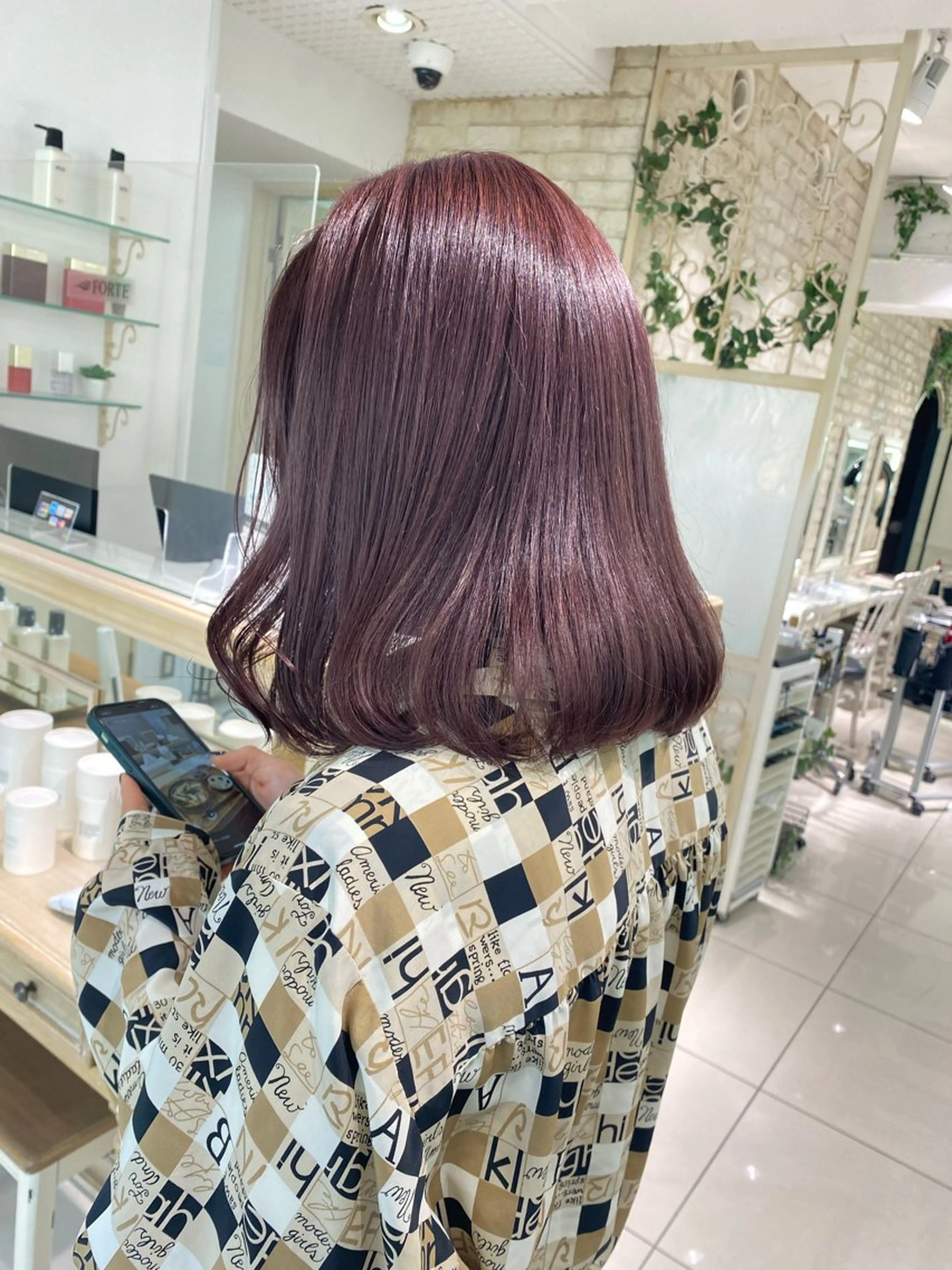 ミディアム カラー ヘアアレンジ ･˚✧すずね˚✧* lucia(ルチア)のマツエク・マツパデザイン