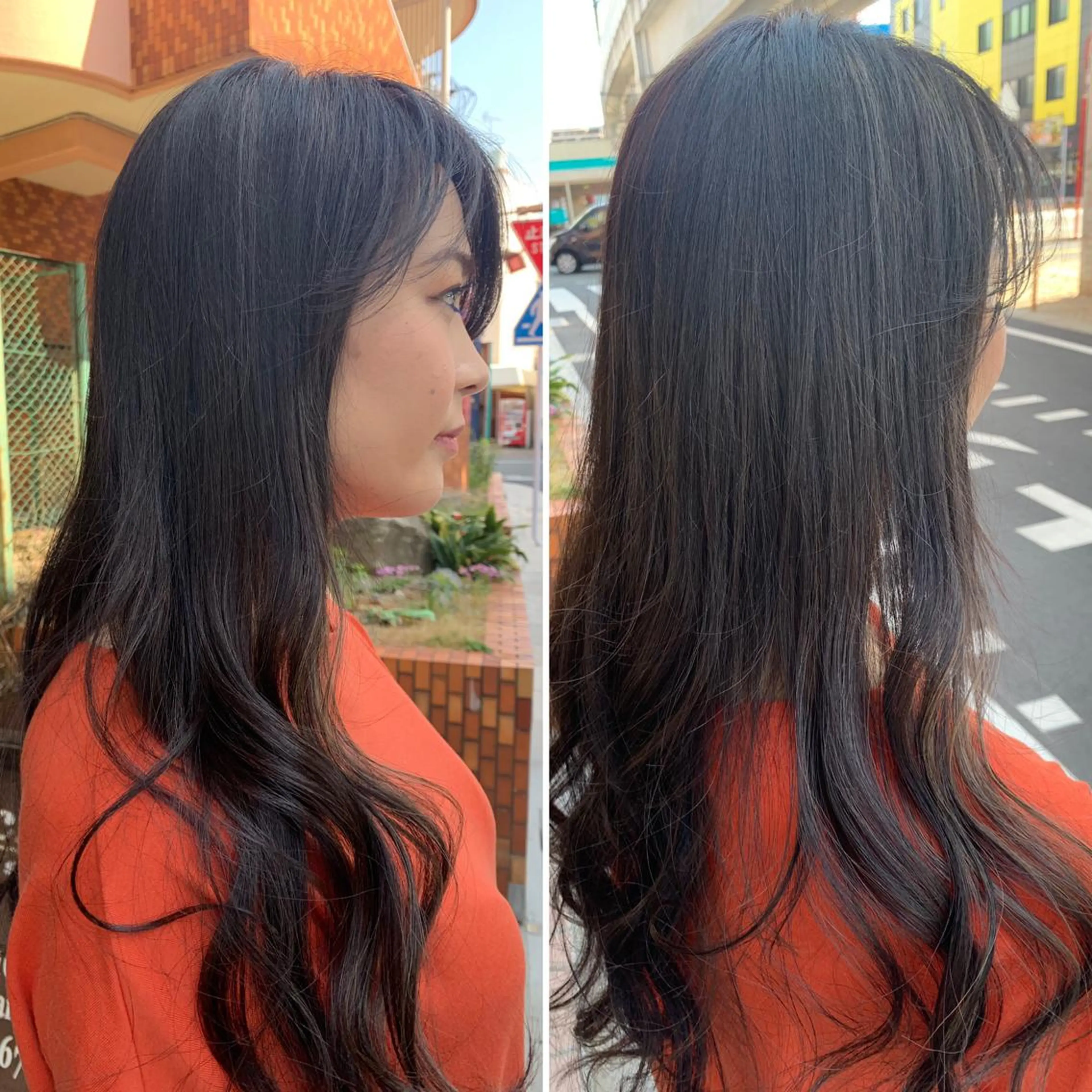 ロング カラー ハイライトカラー ハイライト 藤本 麻衣のヘアスタイル