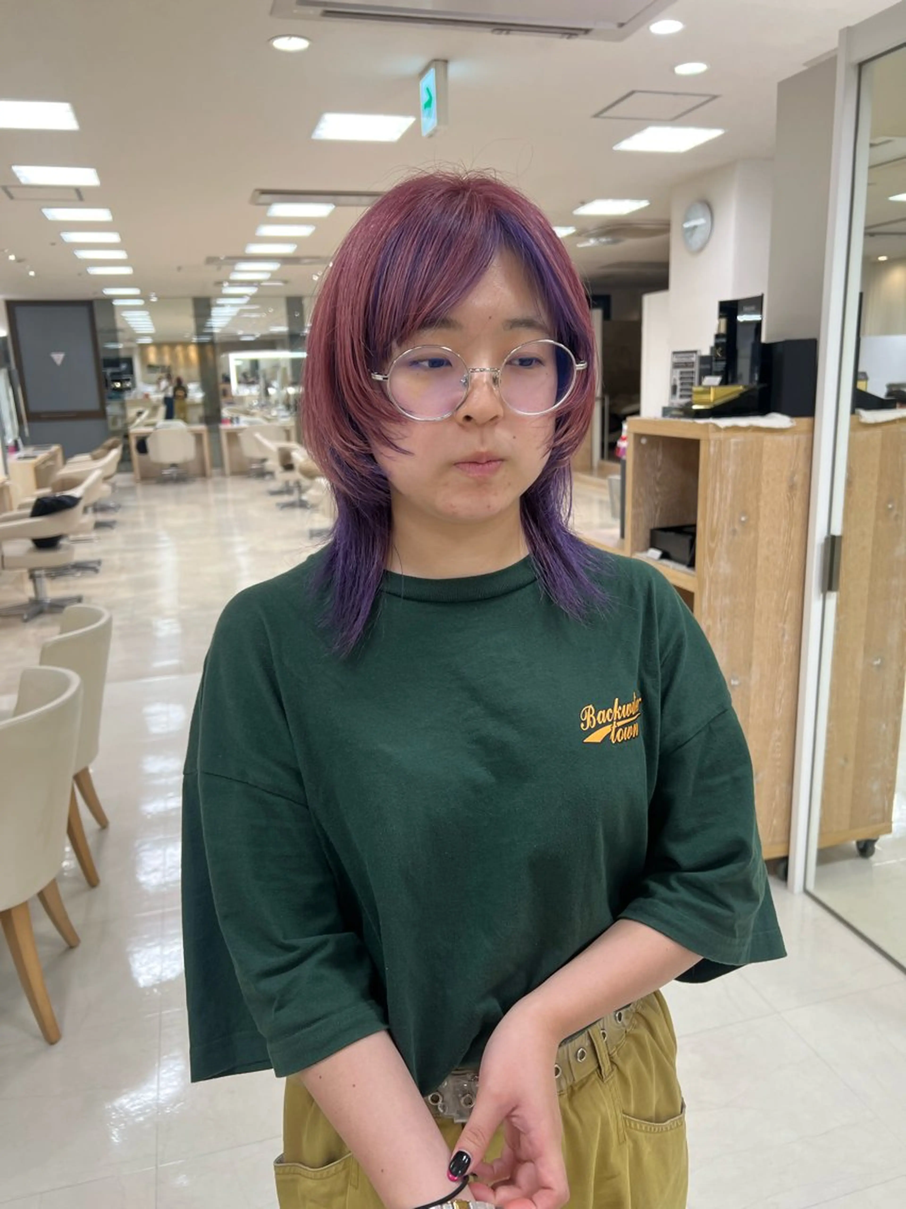 ミディアム カット トリートメント ヘアセット ハイトーン/ウルフ /レイヤー/坂野幸伸のヘアスタイル