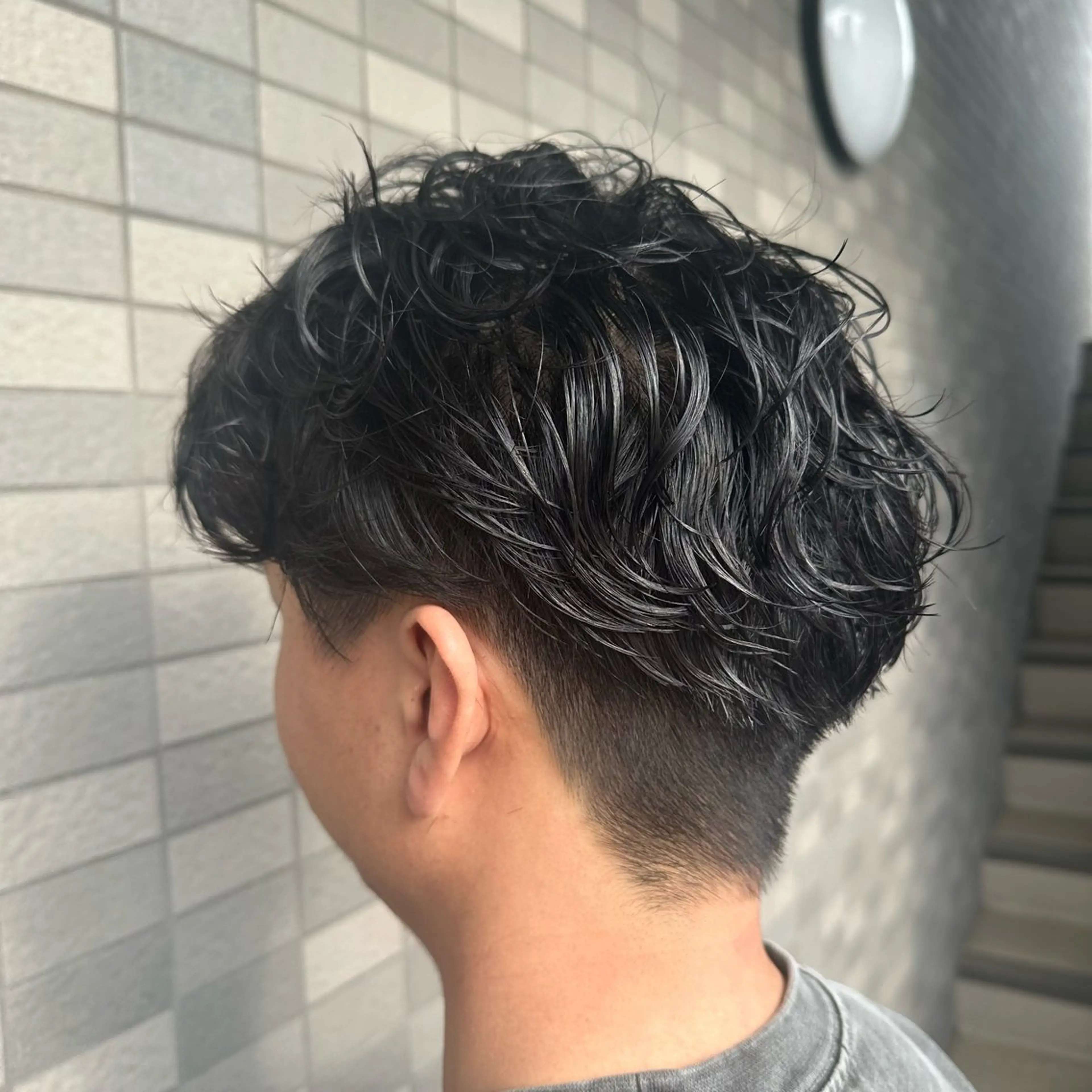 ミディアム パーマ メンズ エイヤ/メンズパーマ 🪮/カラー🌈のヘアスタイル