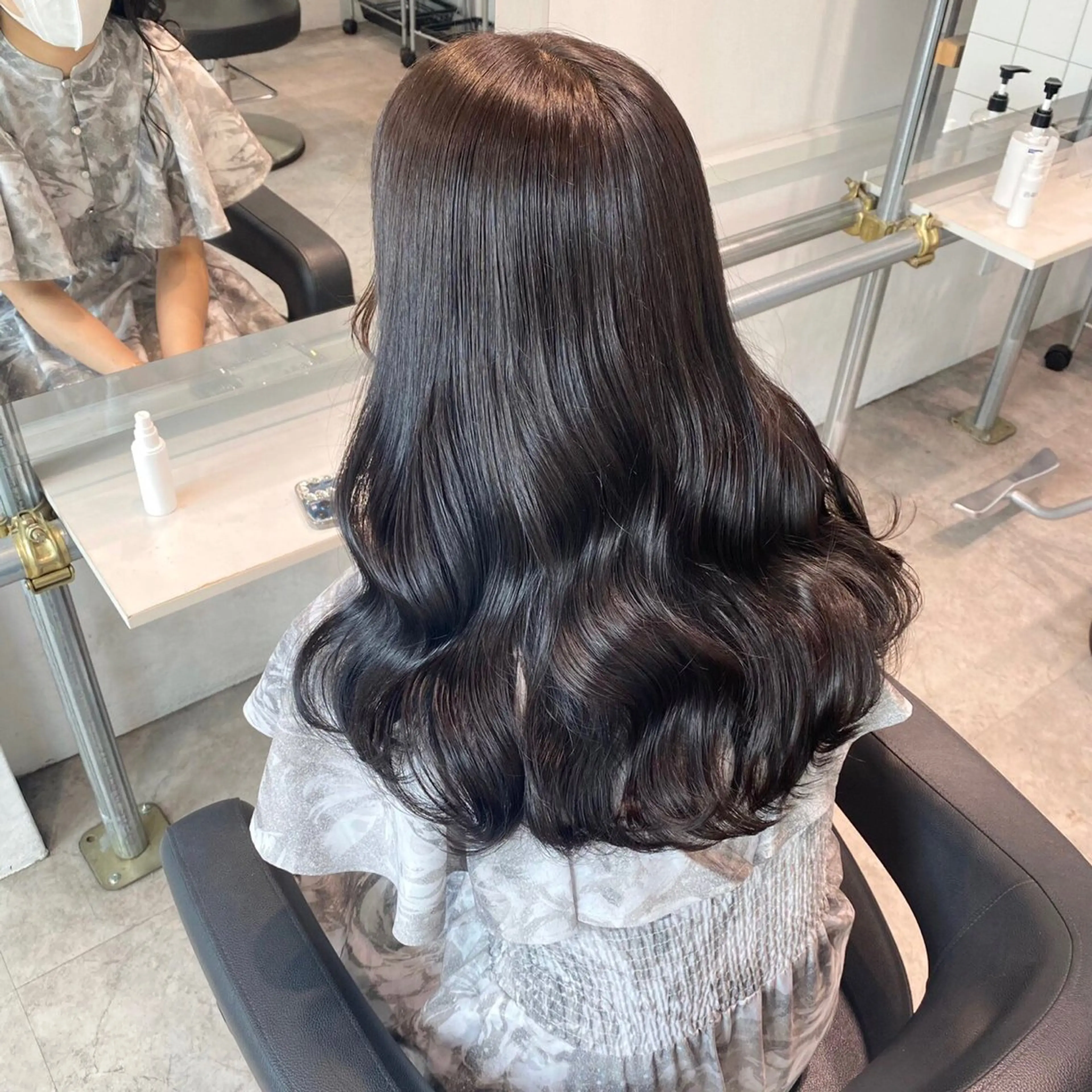 セミロング カラー ヘアアレンジ ヘアカラー トリートメント ヘッドスパ ヘアセット 💍Story川越 オフィシャル💍のヘアスタイル