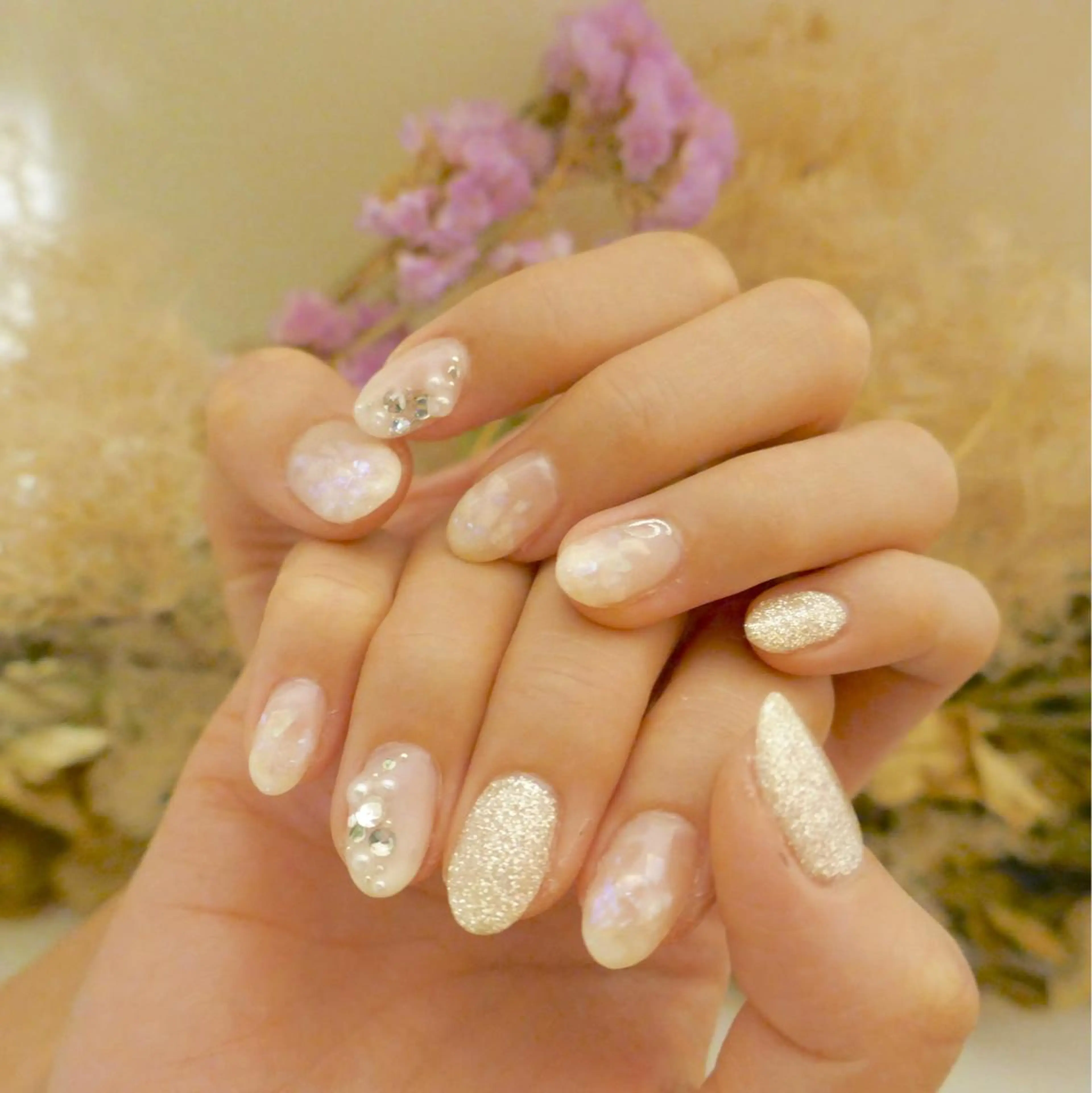 ネイル ホワイト ハンドネイル HiMe .のその他イメージ