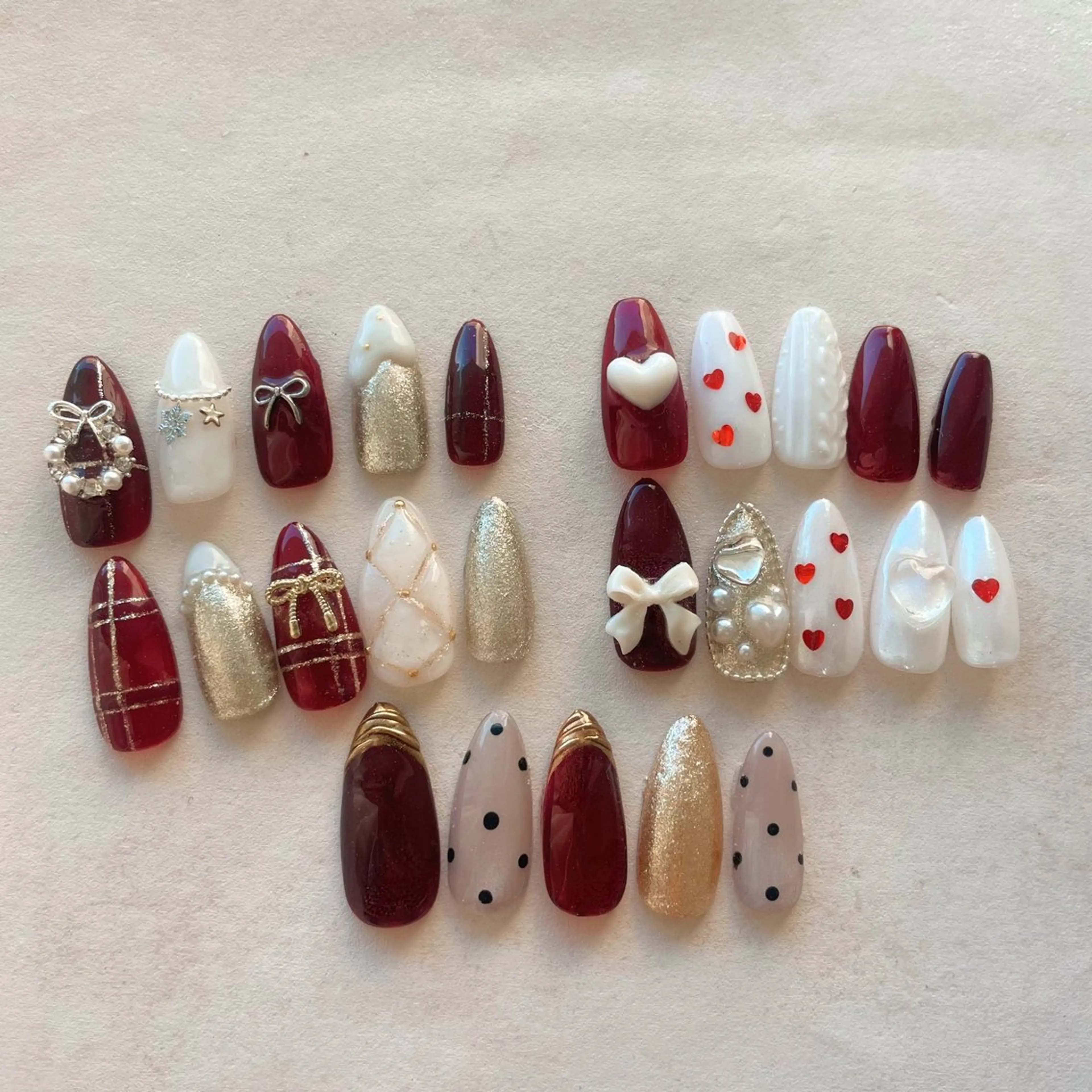 ネイル 冬ネイル クリスマス 🌴konami 4U NAIL🥥のネイルデザイン