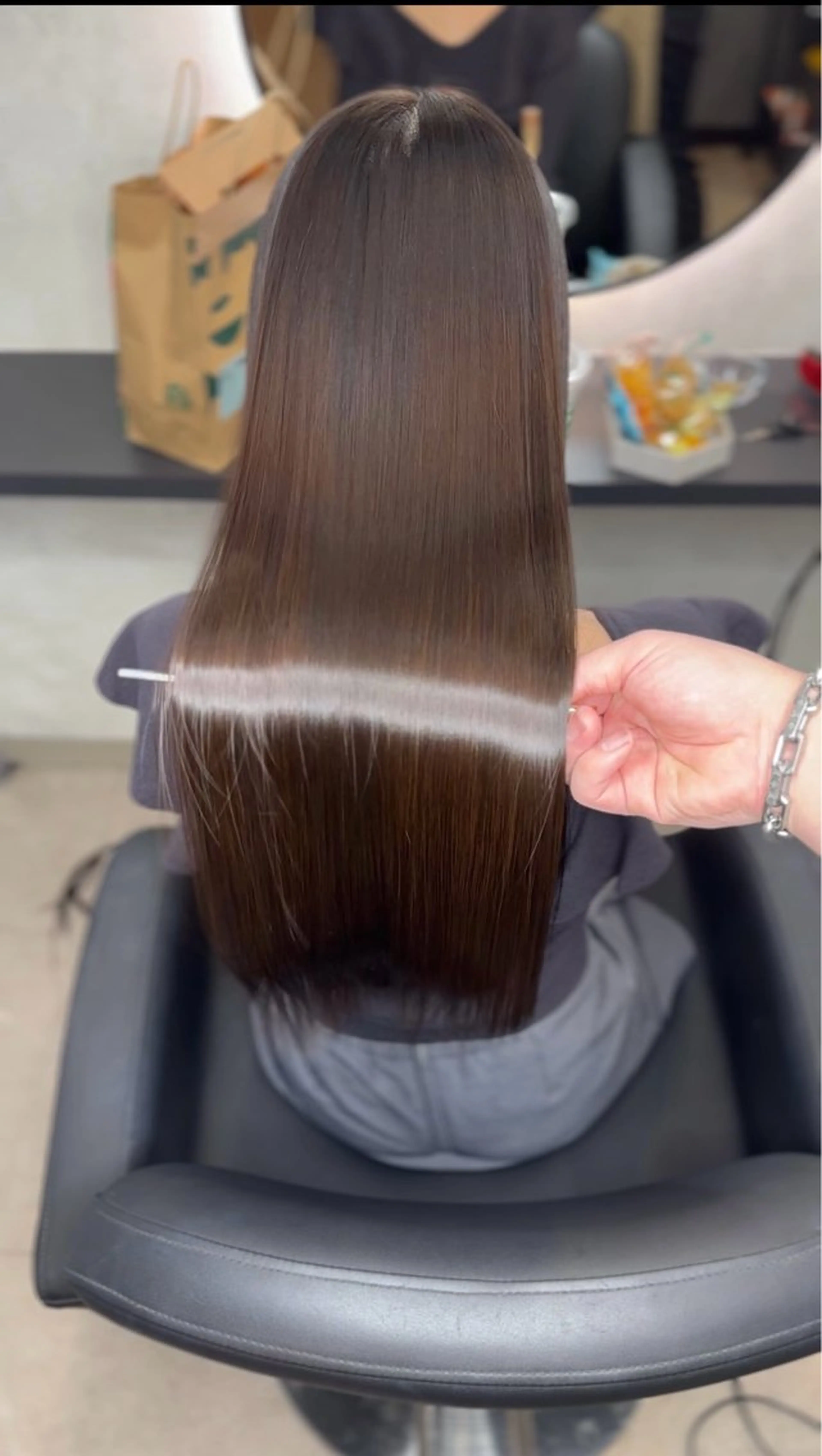 ロング 髪質改善 縮毛矯正 カット ヘアカラー 縮毛矯正 トリートメント 髪質改善/韓国風 恵比寿/Renのヘアスタイル