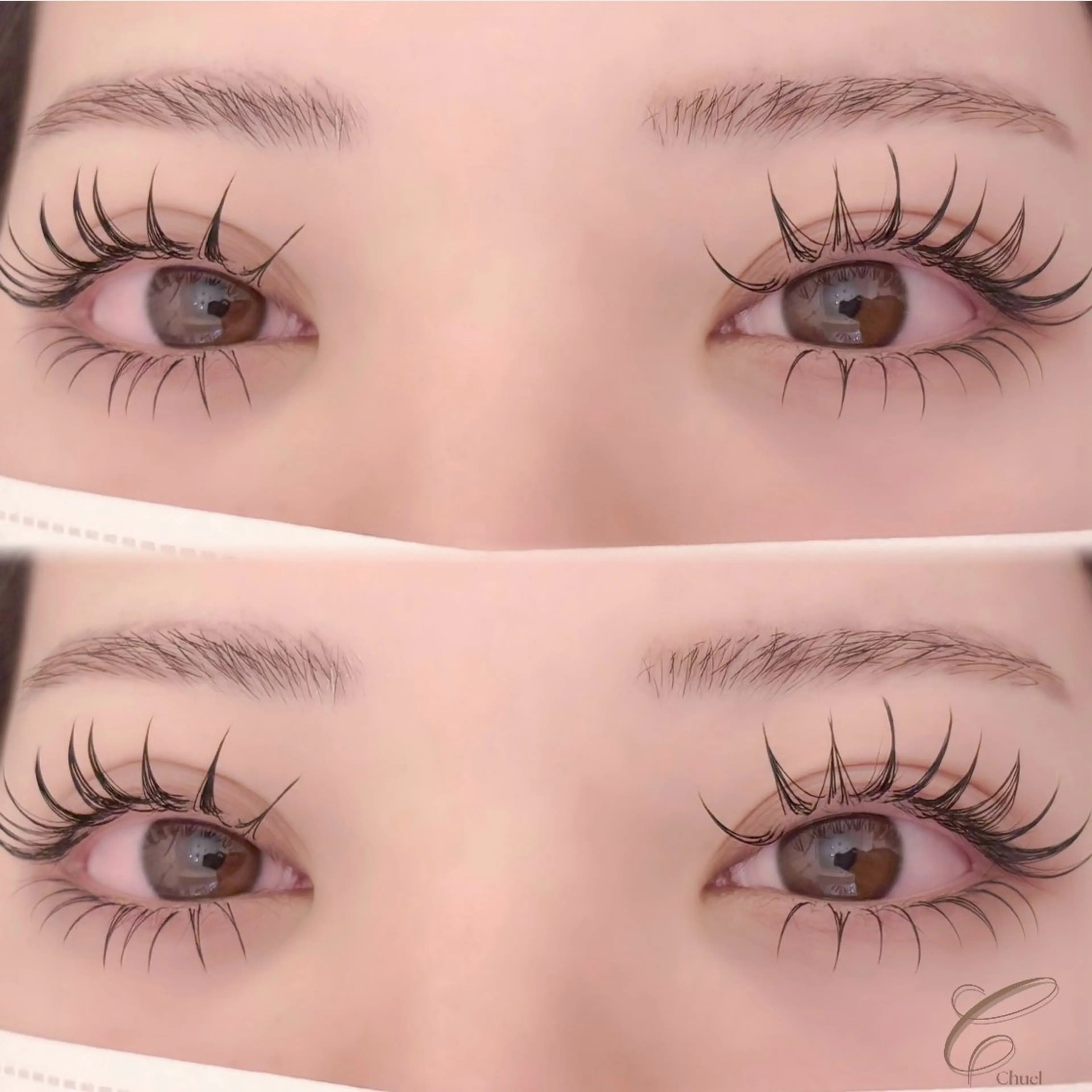 マツエク・マツパ 束感まつ毛 韓国風マツエク まつげパーマ mai .のマツエク・マツパデザイン