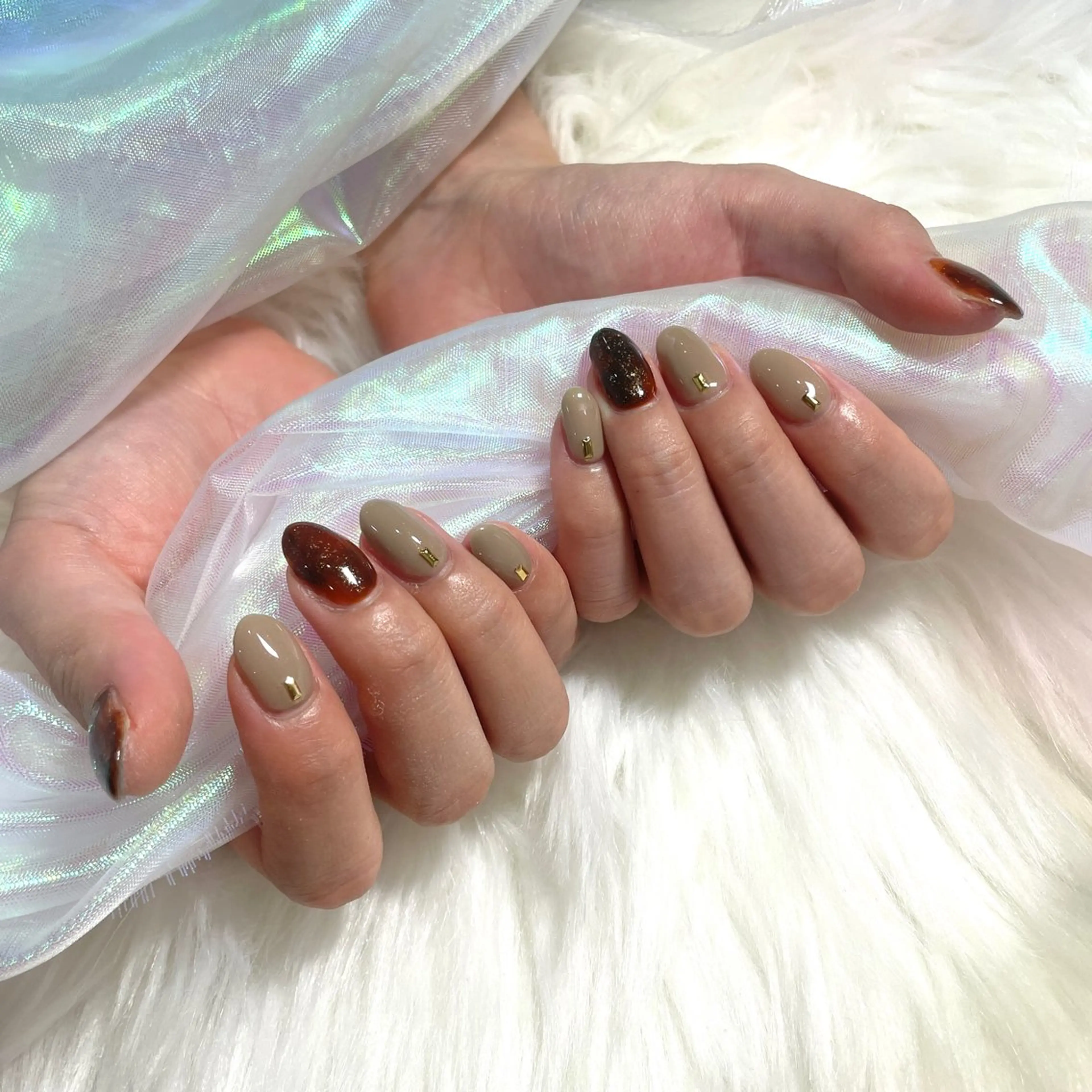 ネイル べっ甲ネイル はあとねいる今池店 ユウナのネイルデザイン