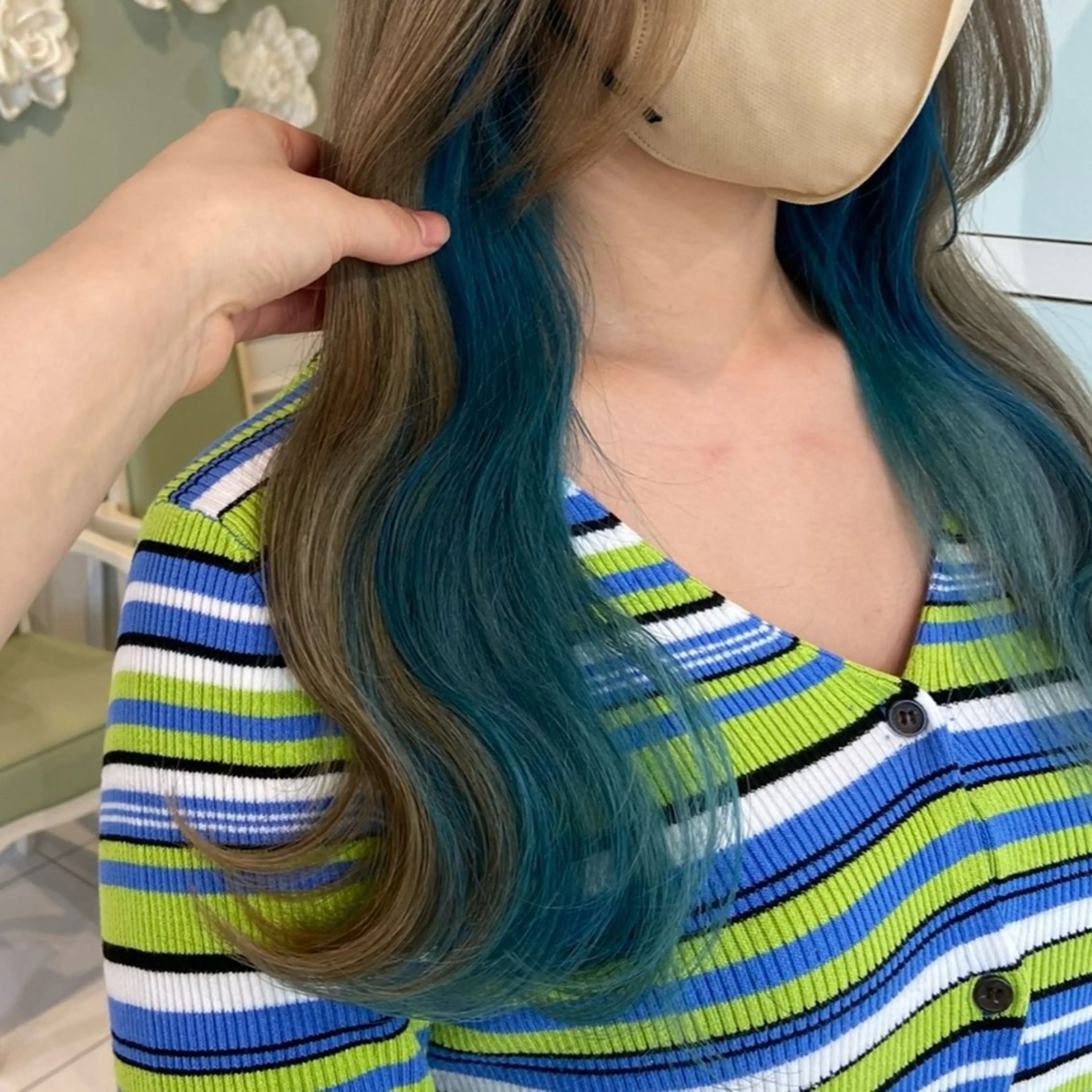 ミディアム カラー カット ヘアカラー レイヤーカット⭐️ インナー桑原 日花理のヘアスタイル