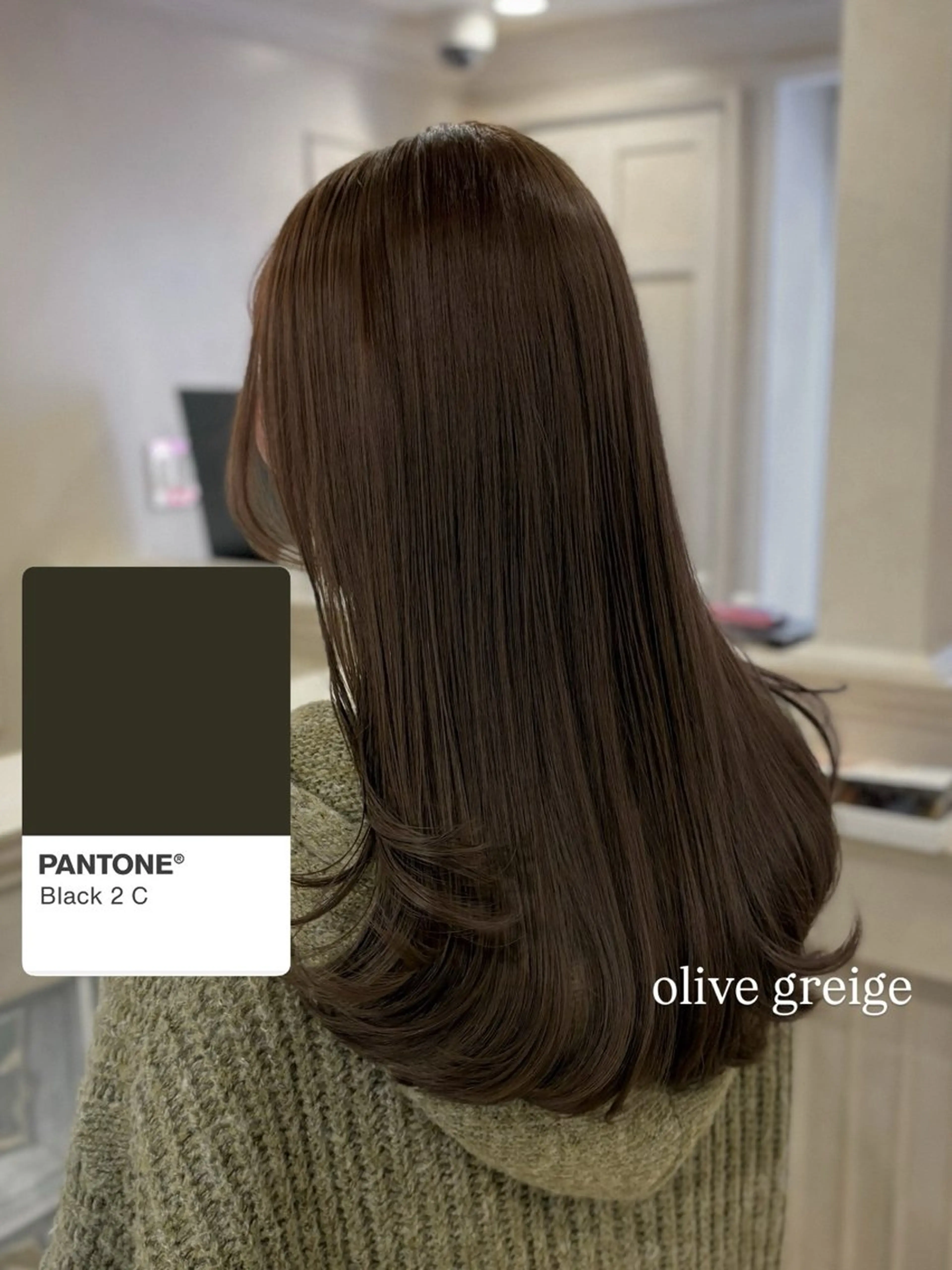 ロング カラー カット ヘアカラー トリートメント グレージュ|くすみ× 透明感|kazutoのヘアスタイル