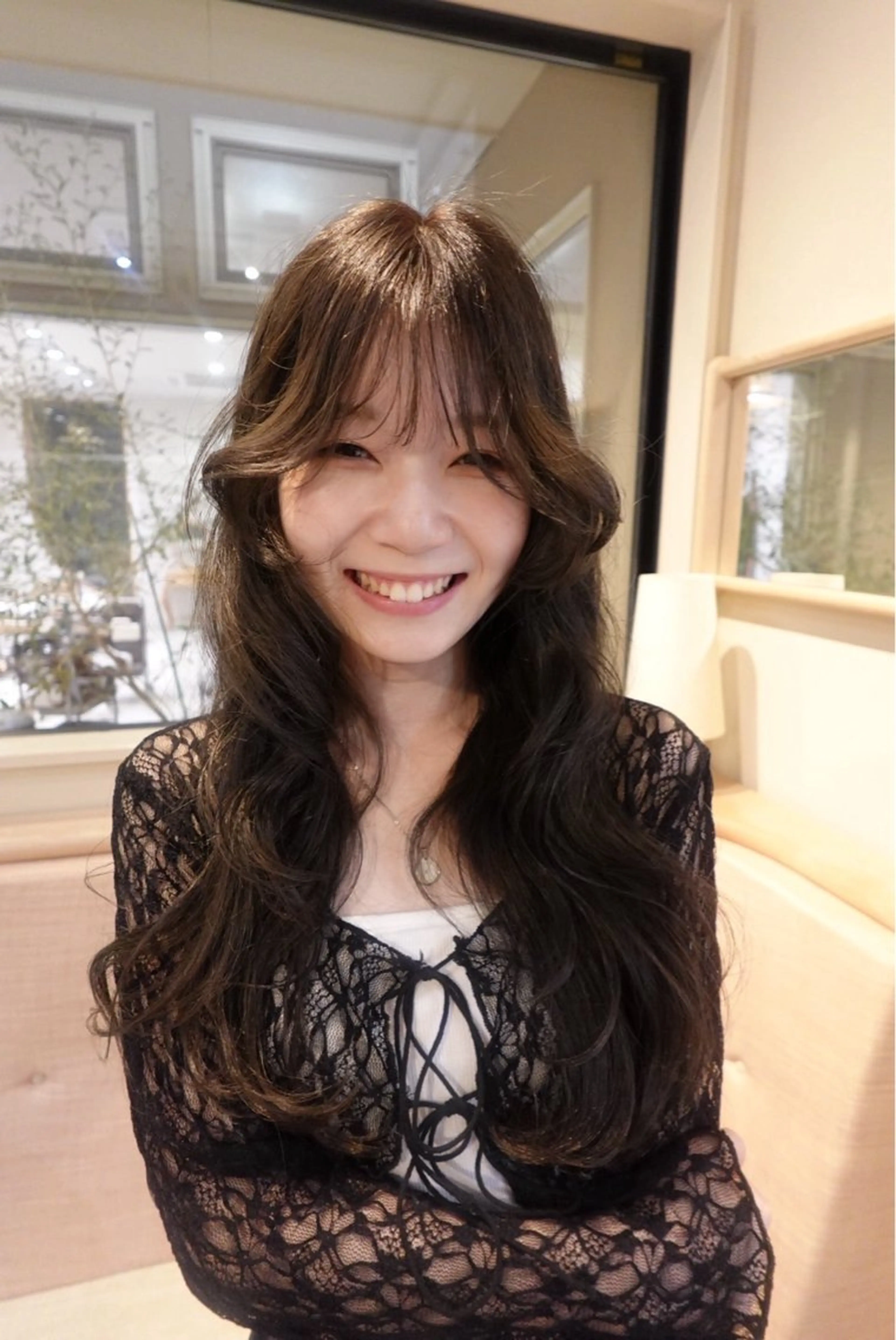 ロング カラー パーマ 高桑 みひののヘアスタイル