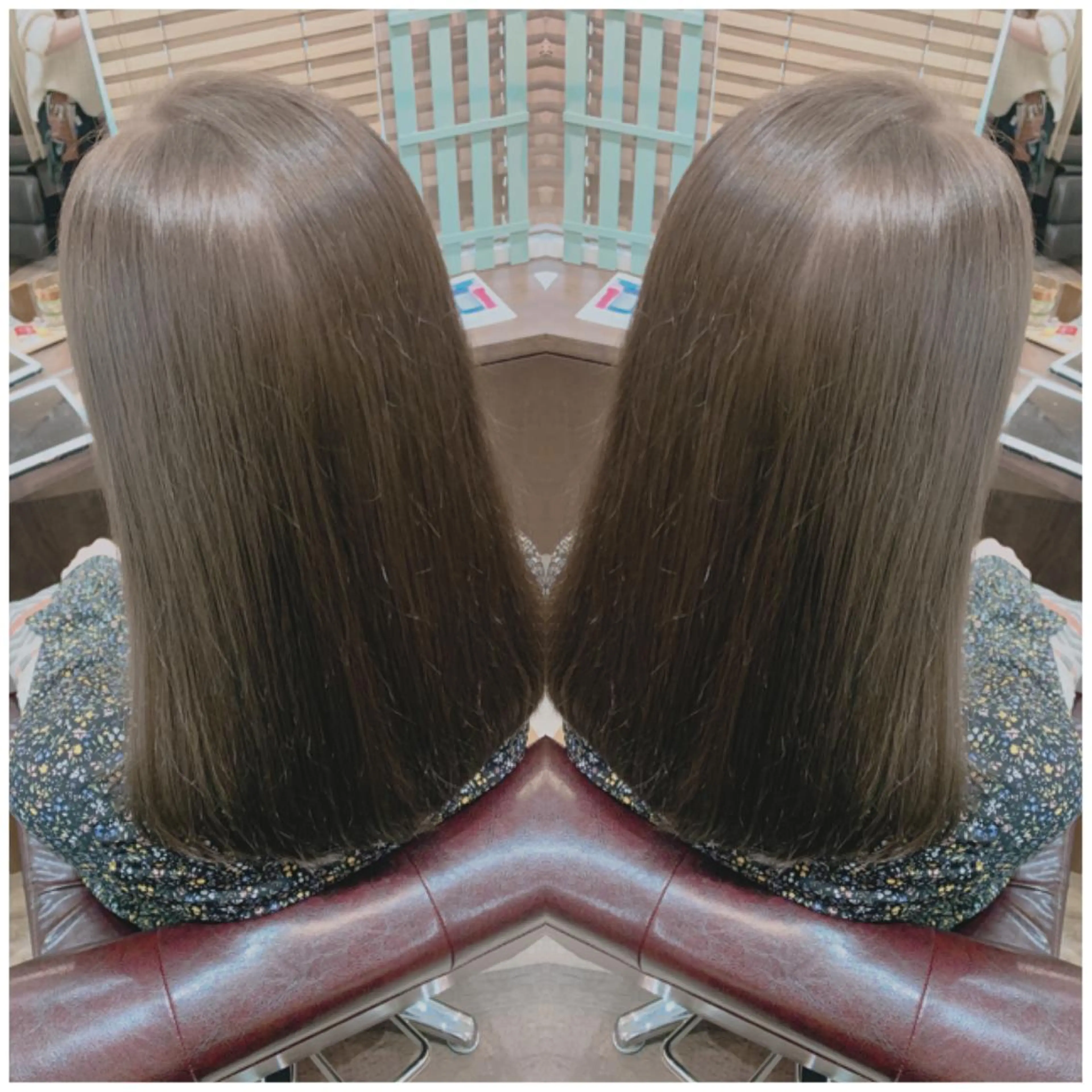 セミロング カラー ヘアカラー トリートメント a-o横浜所属・村山 茉衣のヘアスタイル