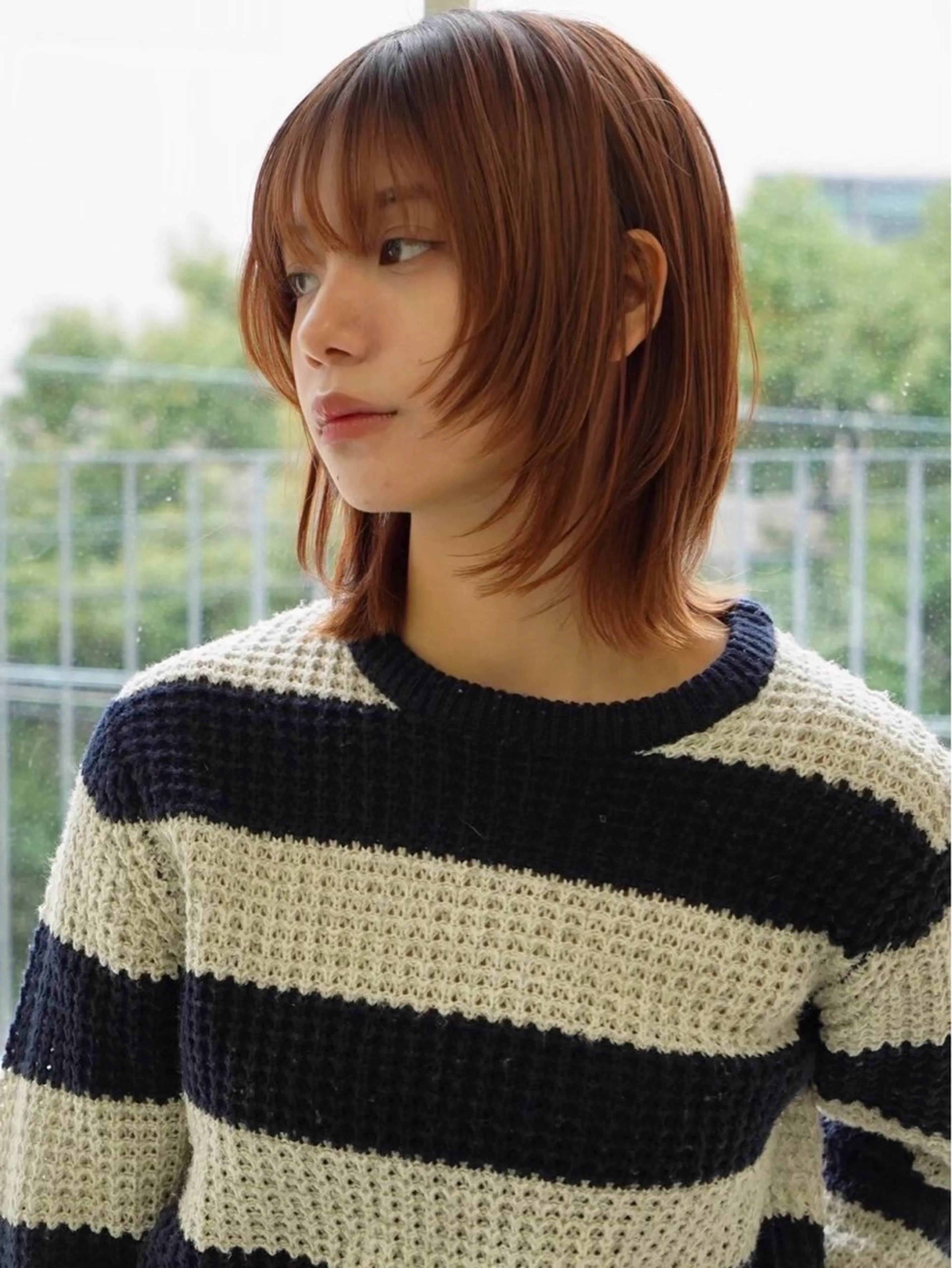 ミディアム カラー レディースカット モデル✂️中野裕介のヘアスタイル