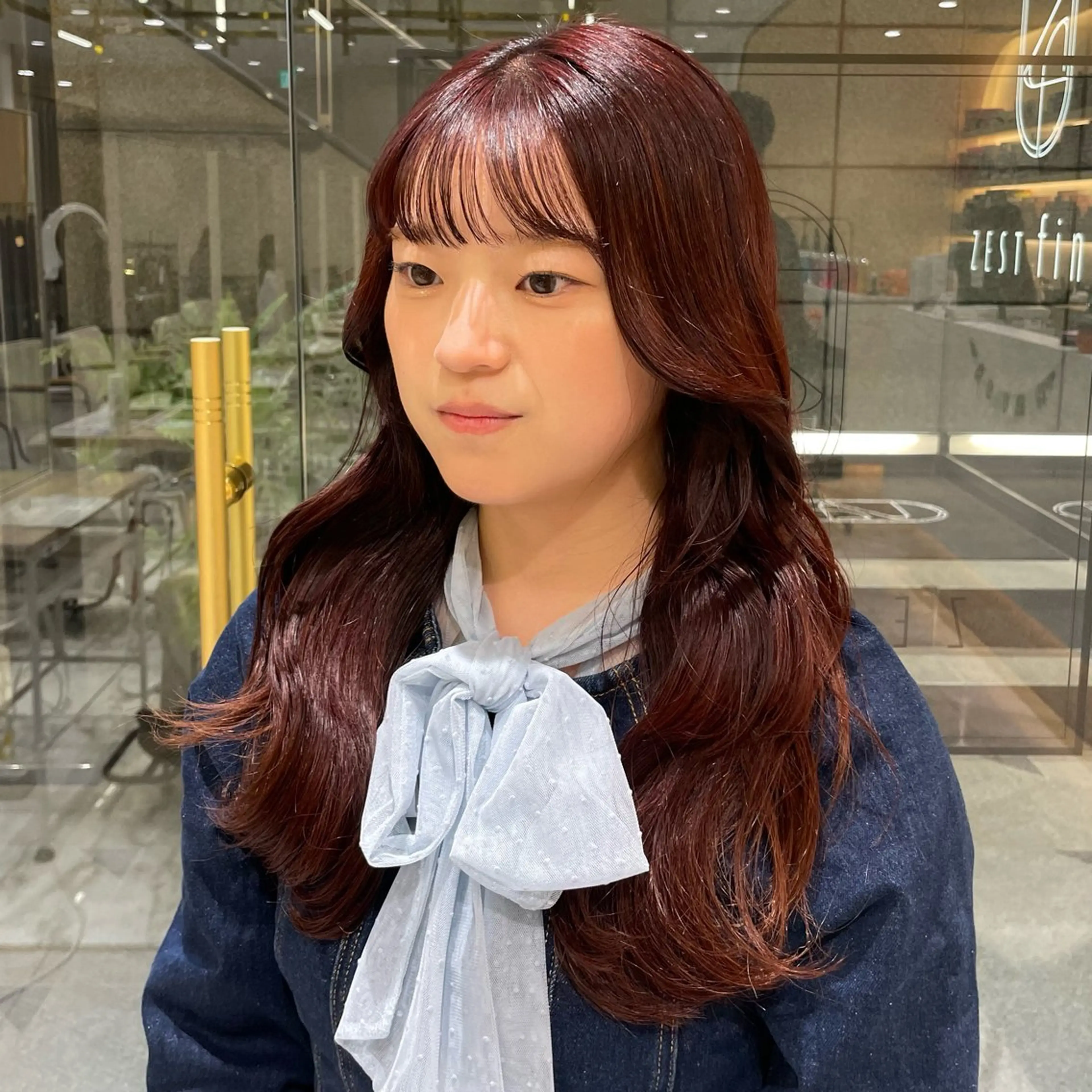 ロング カラー 透明感カラー/ 縮毛矯正/ユイ☆彡のヘアスタイル