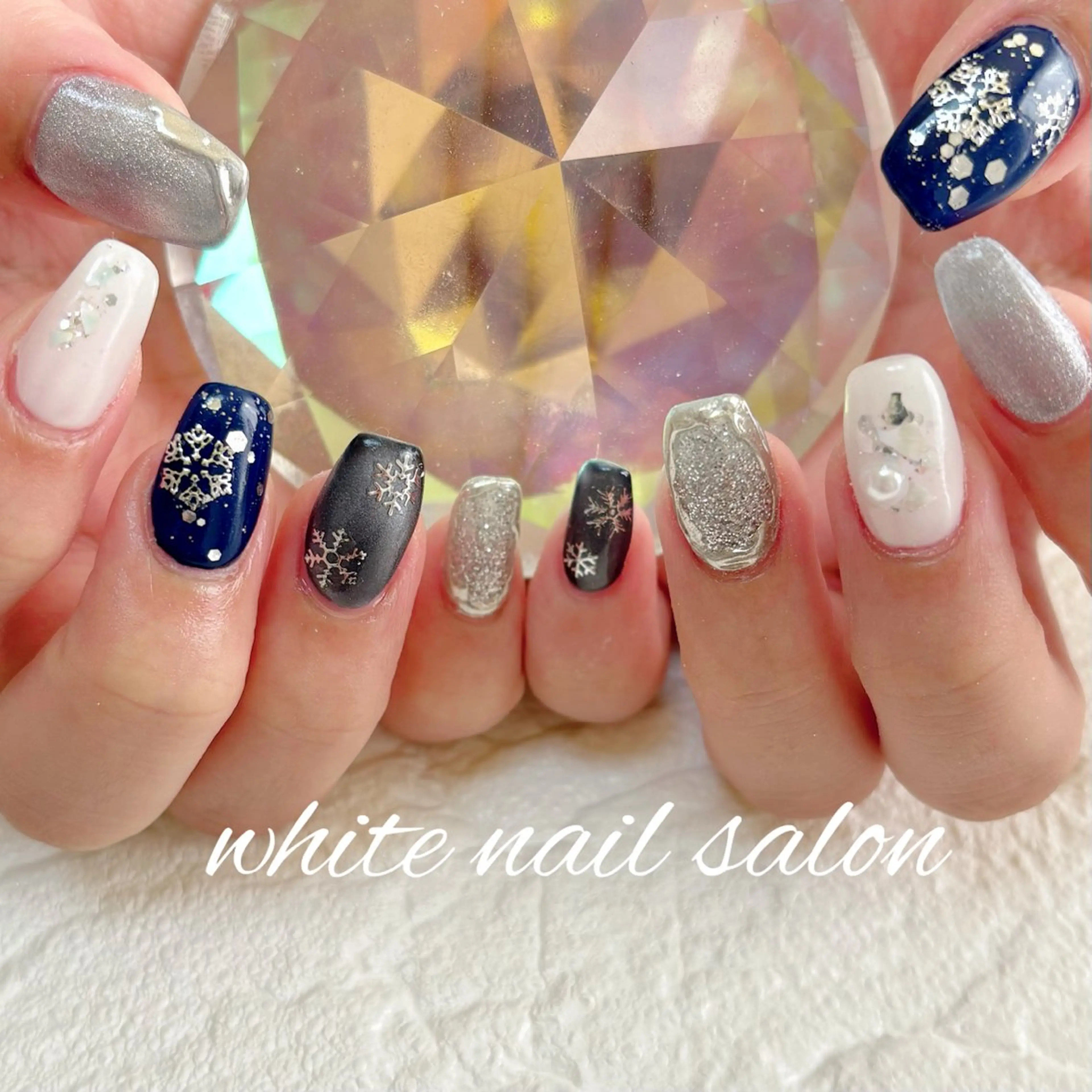 ネイル フットネイル 持ち込み ハンドネイル white nail salonのネイルデザイン