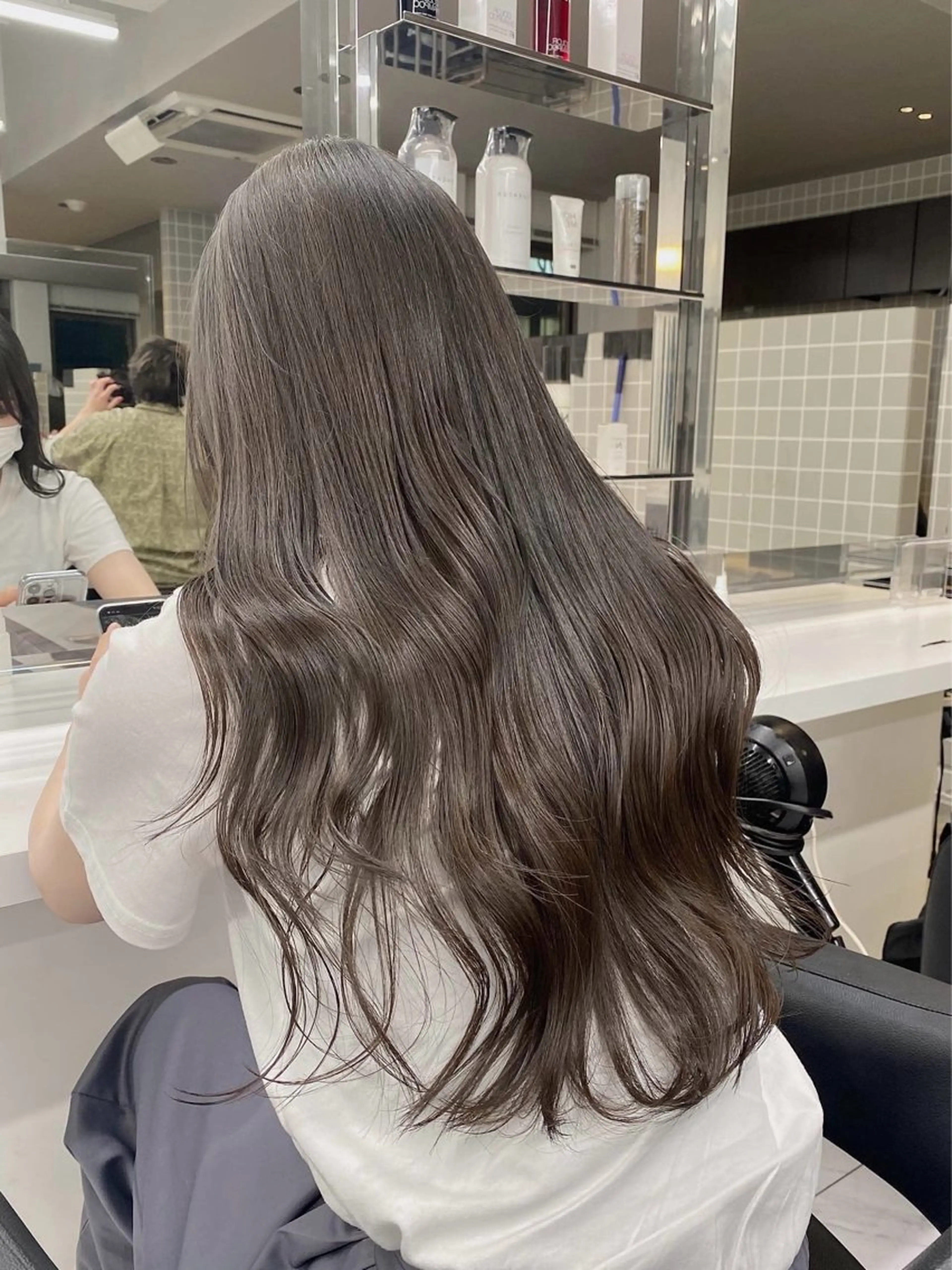 カラー カット ヘアカラー トリートメント ブリーチ縮毛矯正加藤 赤み無し透明感ヘアのヘアスタイル