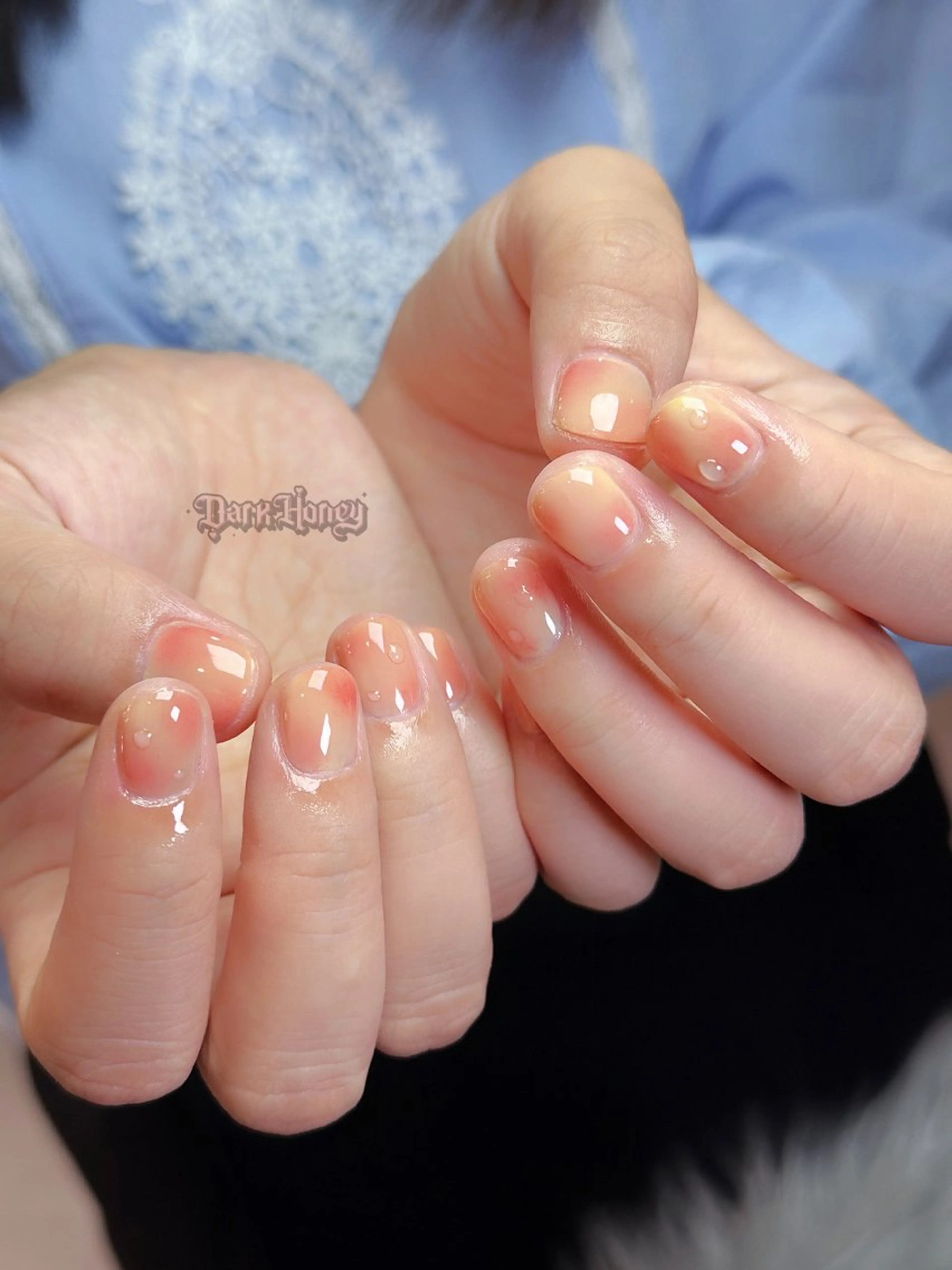 ネイル ハンドネイル Dark honey スカルプ専門原宿店のネイルデザイン