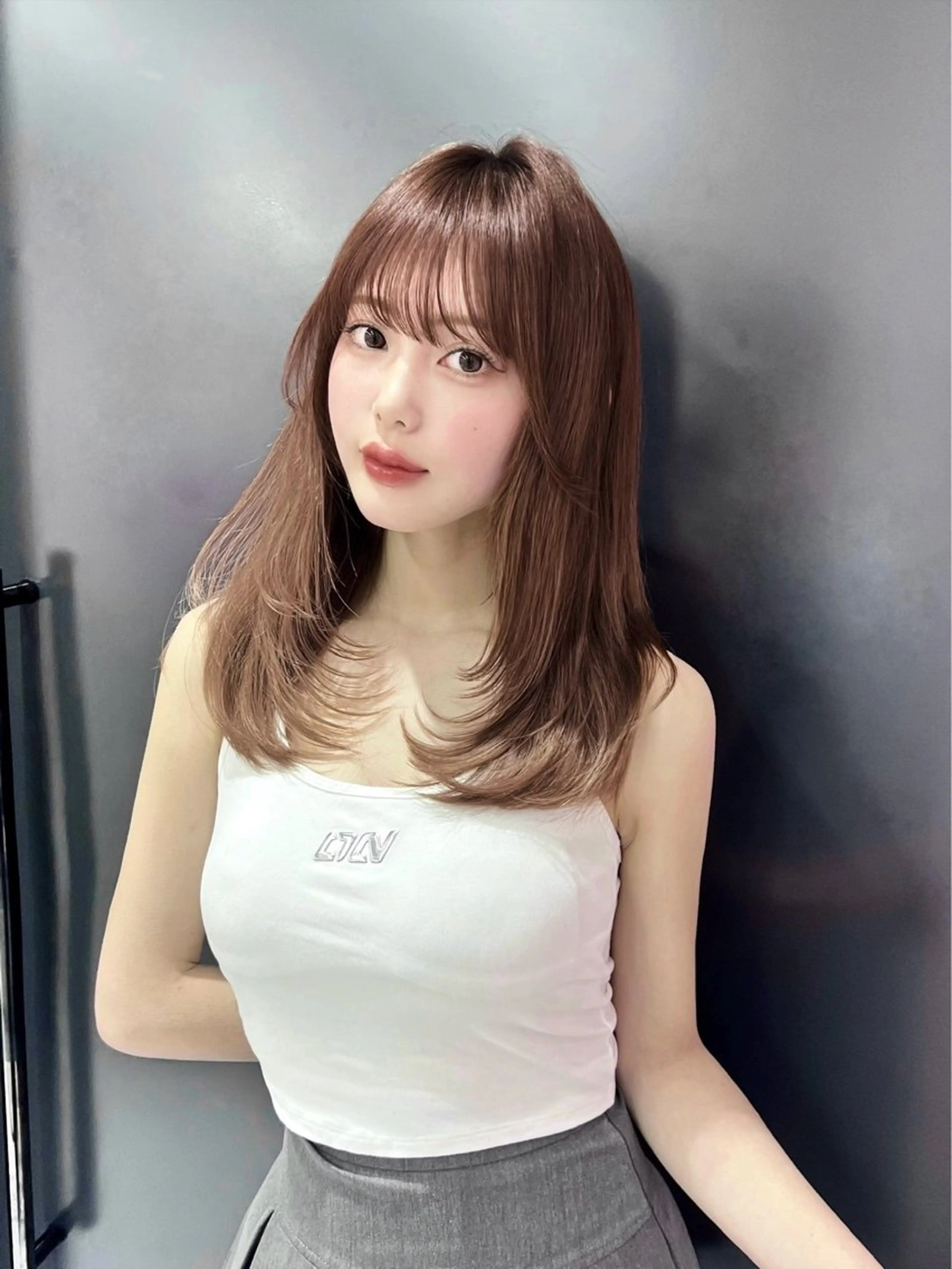 セミロング カット トリートメント 韓国/縮毛矯正/ カンタのヘアスタイル