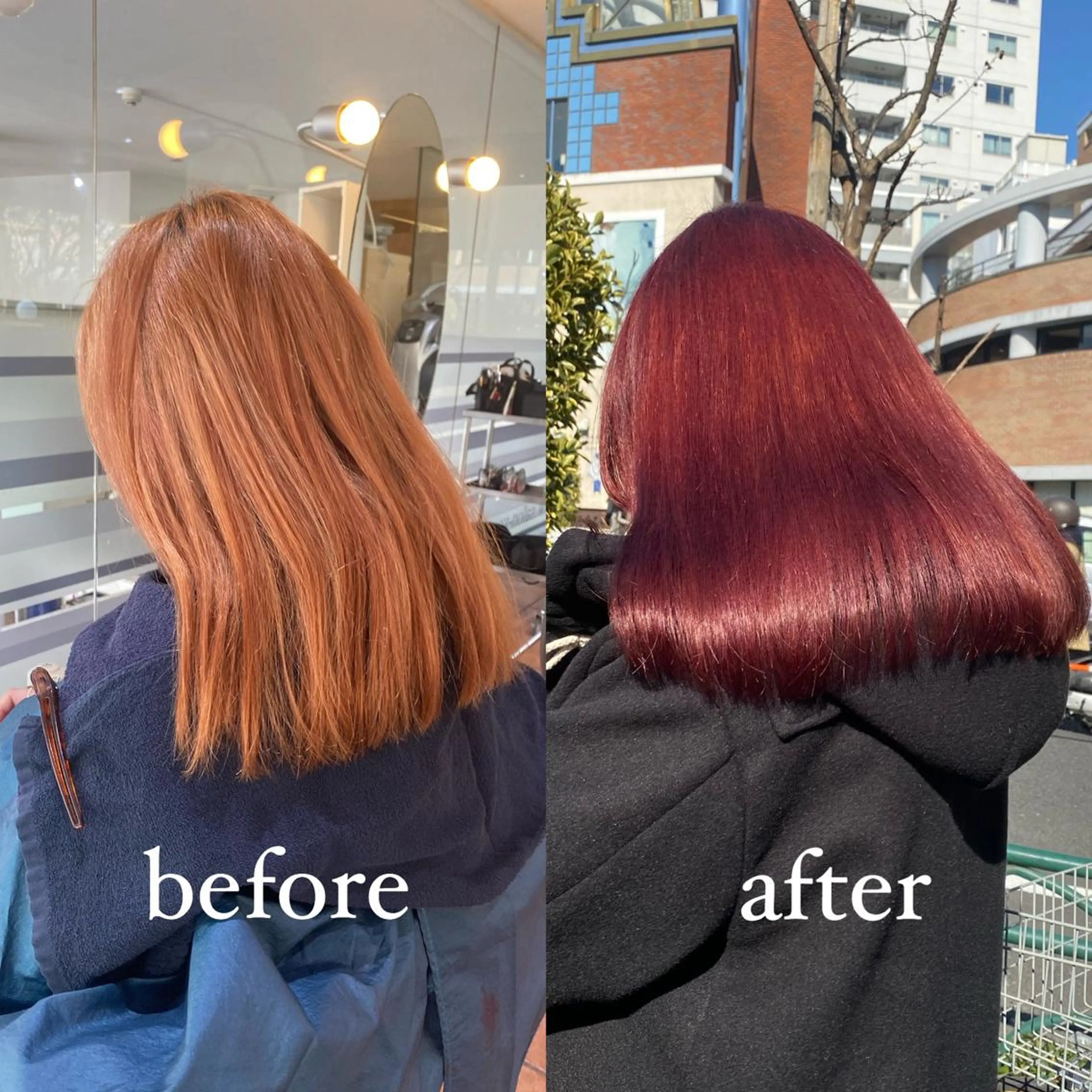 🌺大人気🌺カット + ケアブリーチリタッチ + ケアカラー✨8stepTR付💓コテ仕上げ🦋の写真