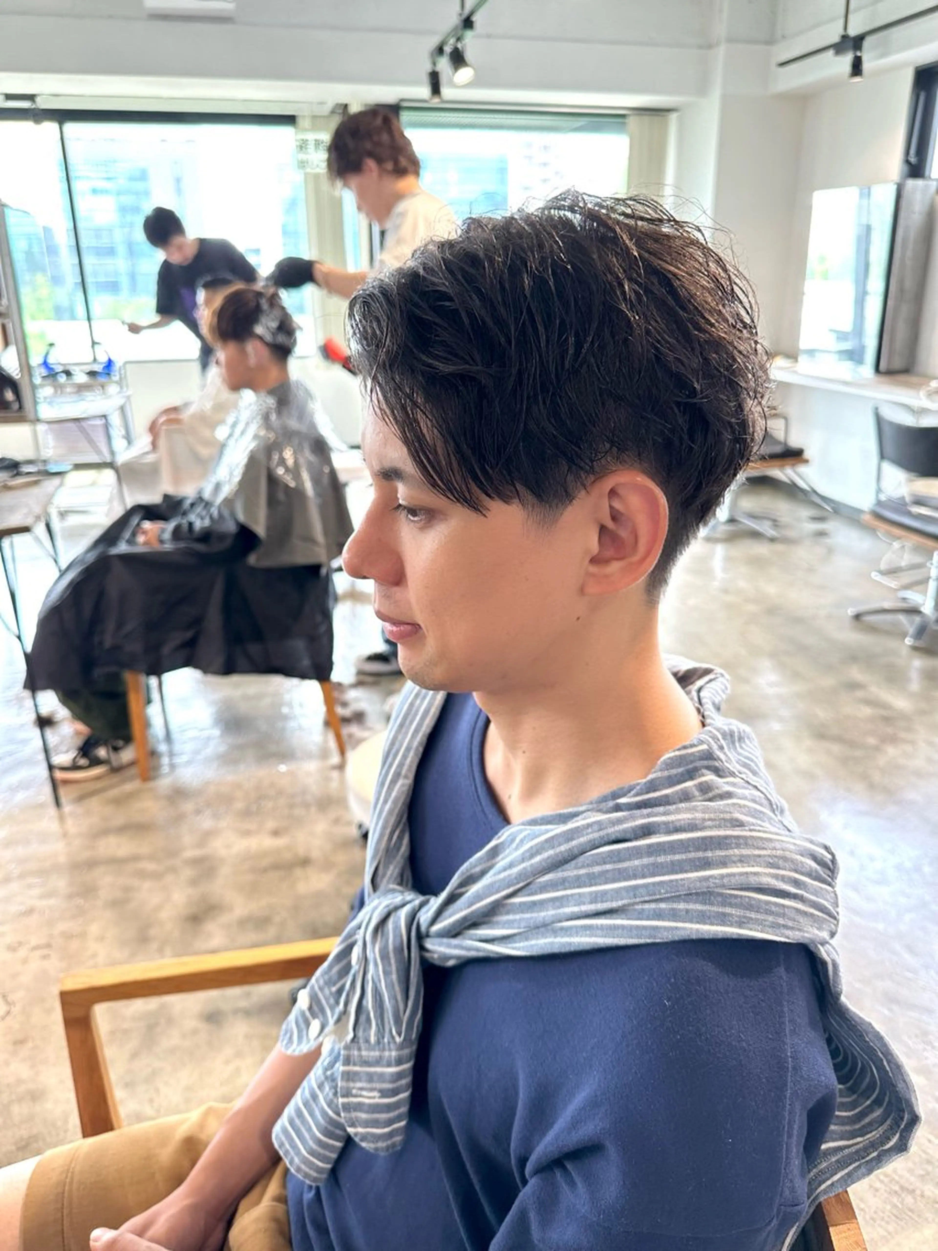 メンズ ビジネス センターパート マッシュ 刈り上げ カット 骨格補正施術/メンズ 専門美容師/YUYAのヘアスタイル