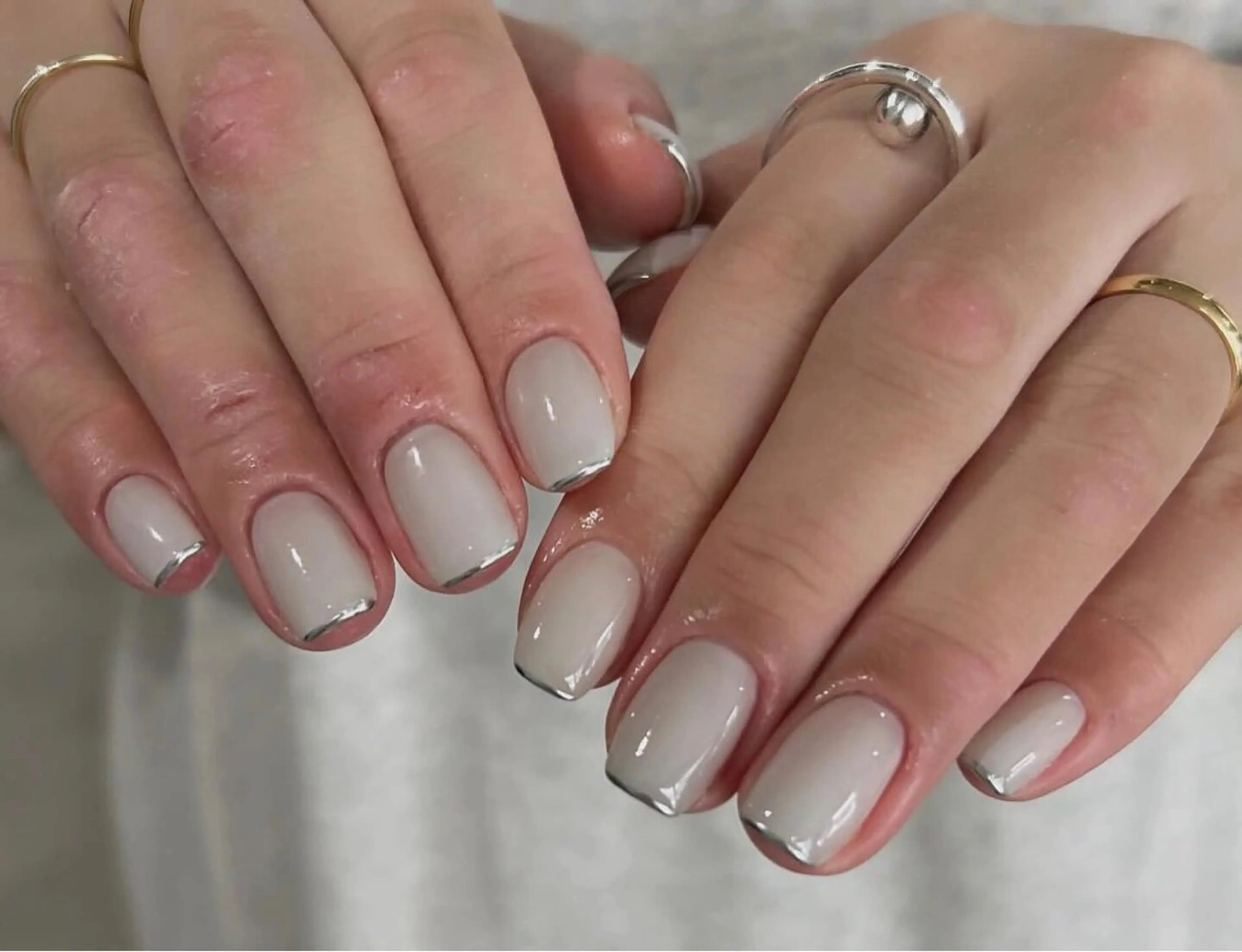 ネイル フレンチネイル シンプルネイル ハンドネイル 谷口 雪のネイルデザイン