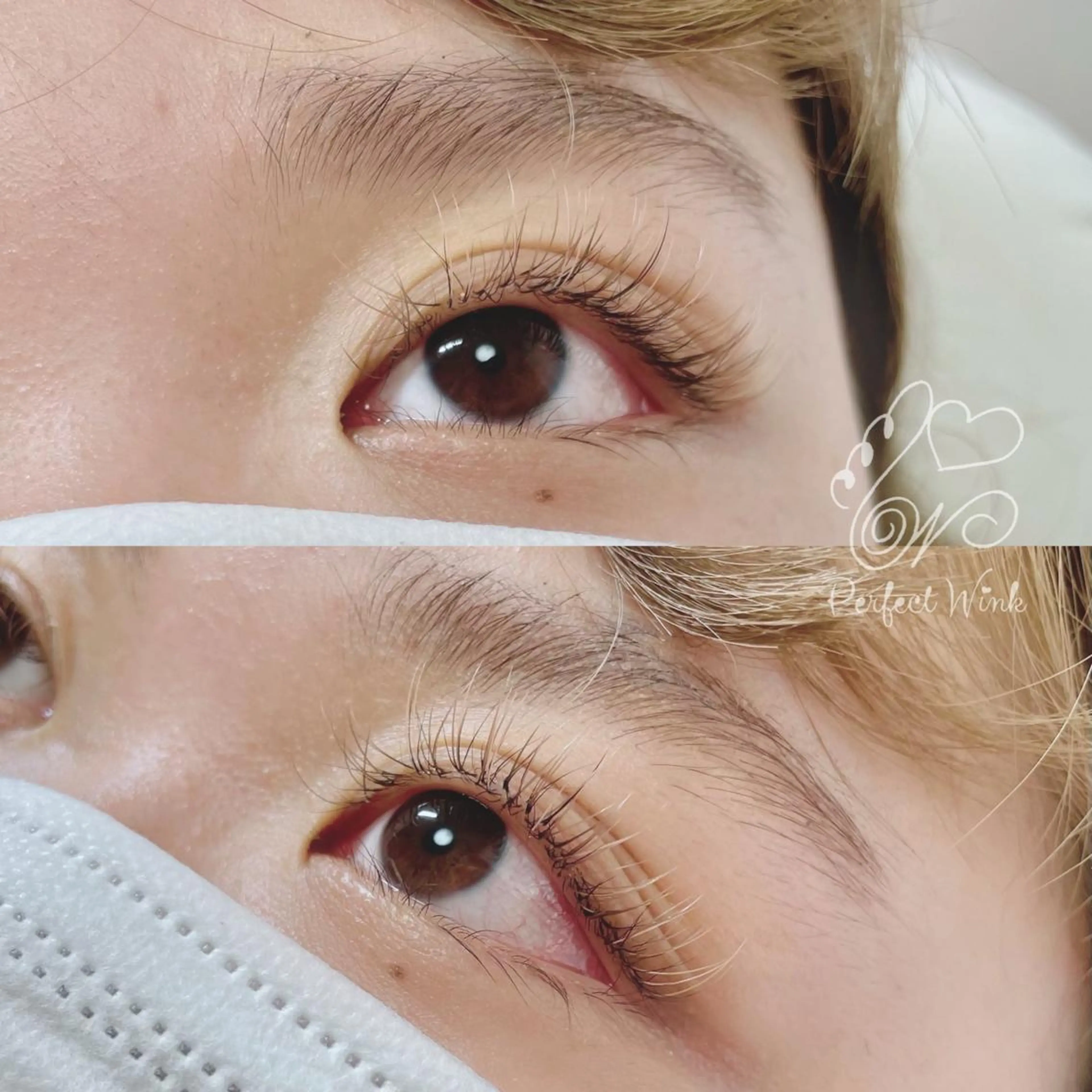 カラー マツエク・マツパ ピンクカラー カラーマツエク マツエク パーフェクトウィンク ちぢいわみのりのマツエク・マツパデザイン