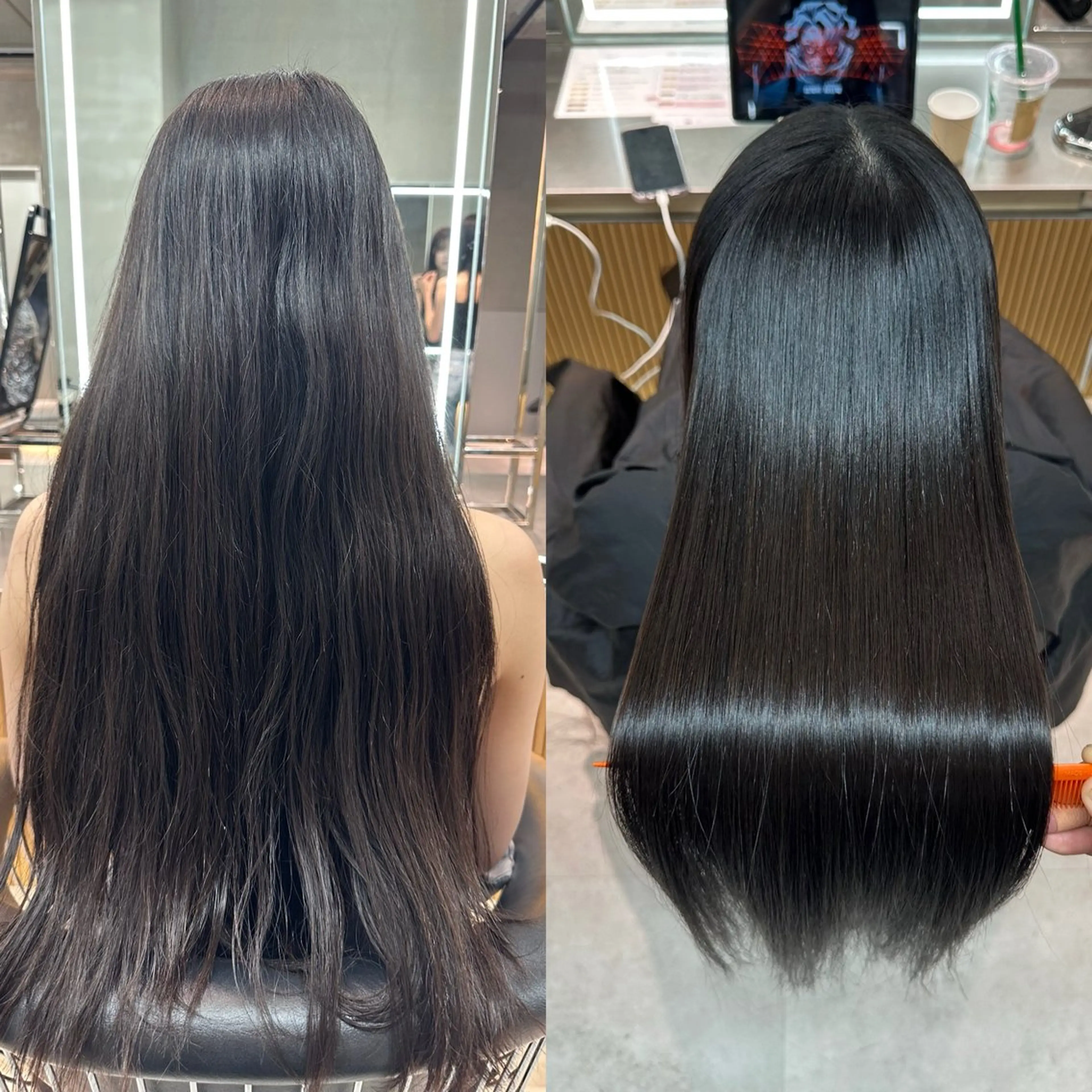 ロング カット 縮毛矯正 トリートメント ✨髪質改善特化✨副 店長椎葉信乃介のヘアスタイル