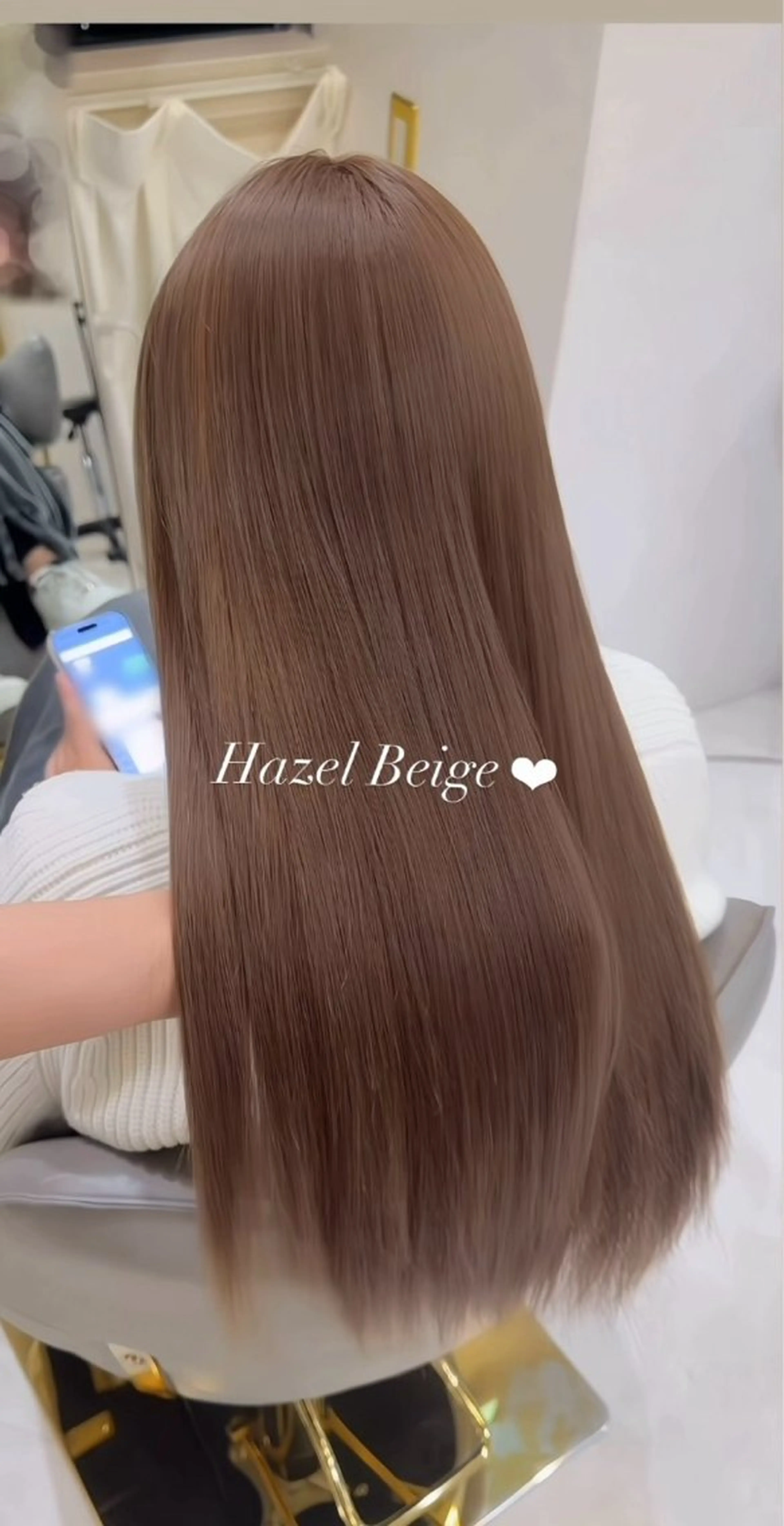 ロング カラー 透明感カラー ヘアカラー 梅田/透明感カラー ／レイヤー🤍カンのヘアスタイル