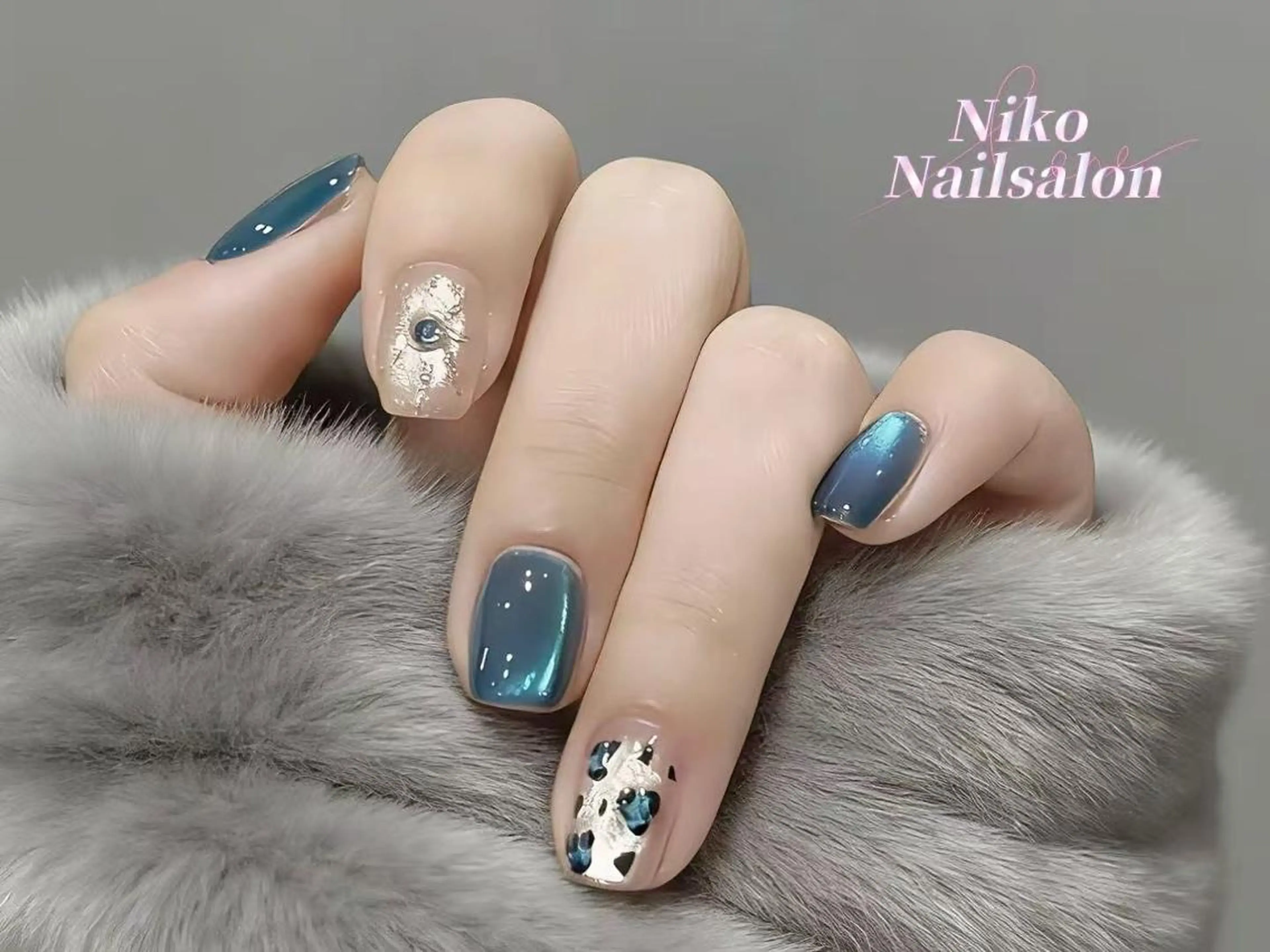 ネイル 長さ出し フットネイル フレンチネイル ジェルネイル ガラスフレンチ Nikoネイルサロン 本八幡店のネイルデザイン