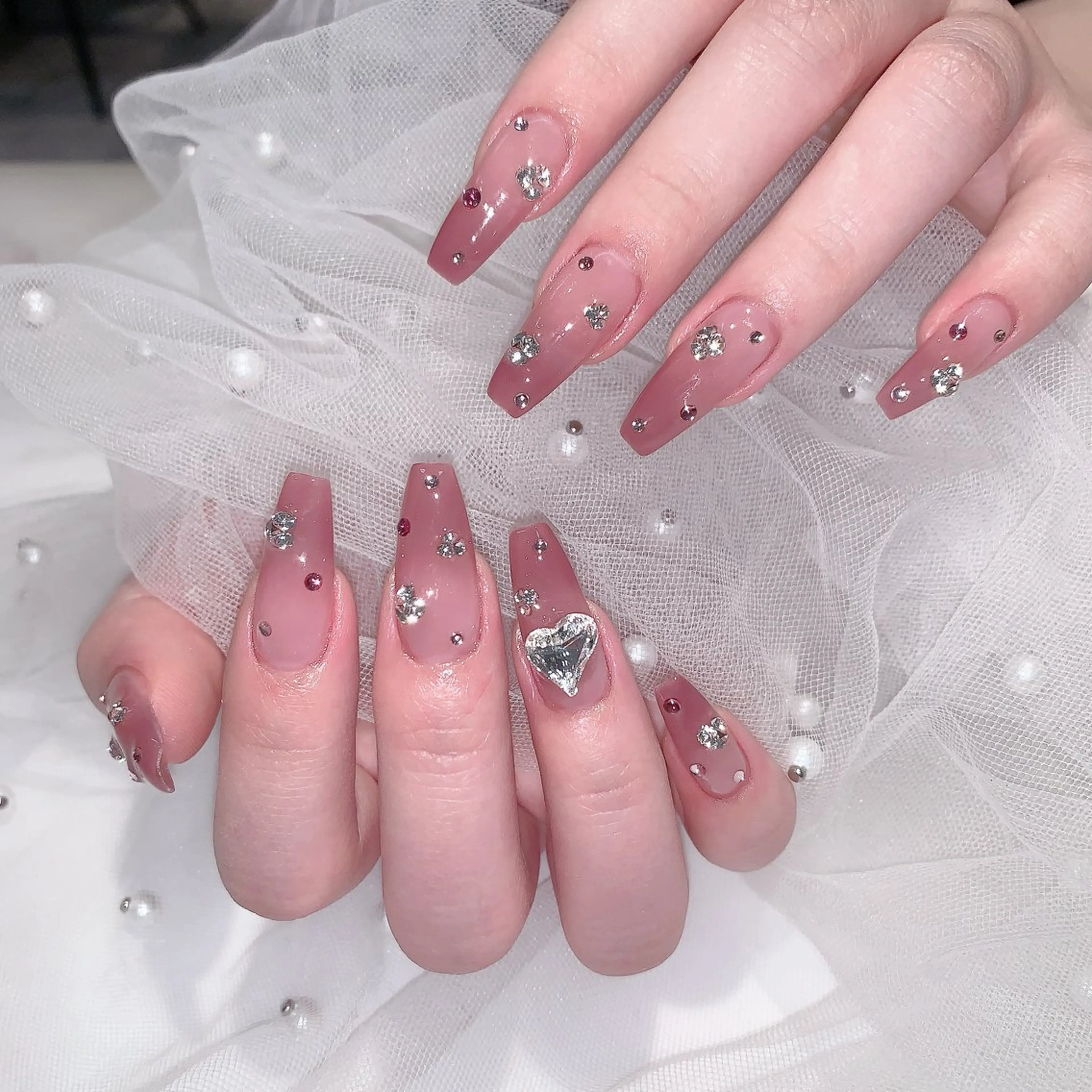 ネイル ハート ハンドネイル DG nailのネイルデザイン