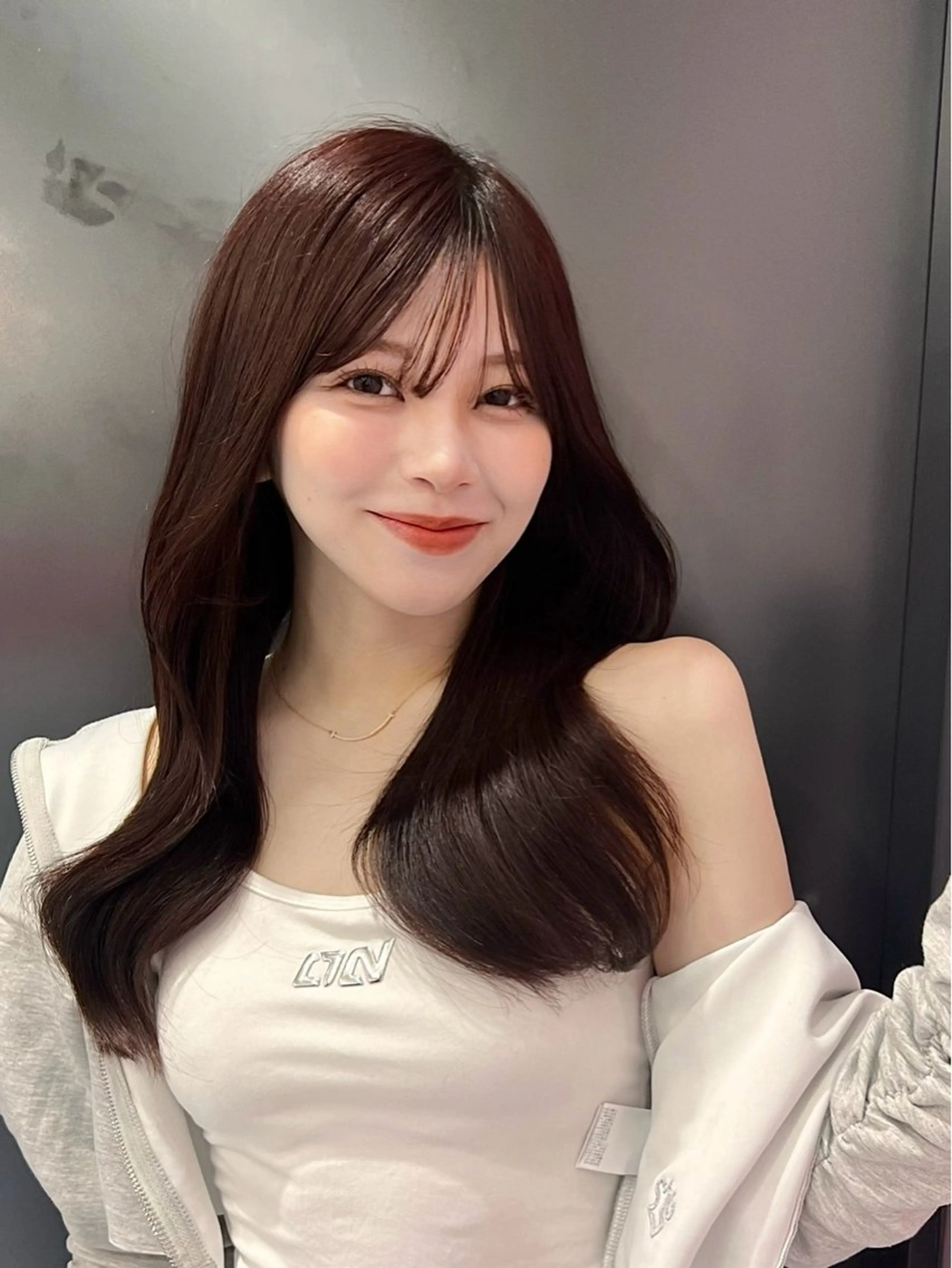 ロング 韓国/縮毛矯正/ カンタのヘアスタイル