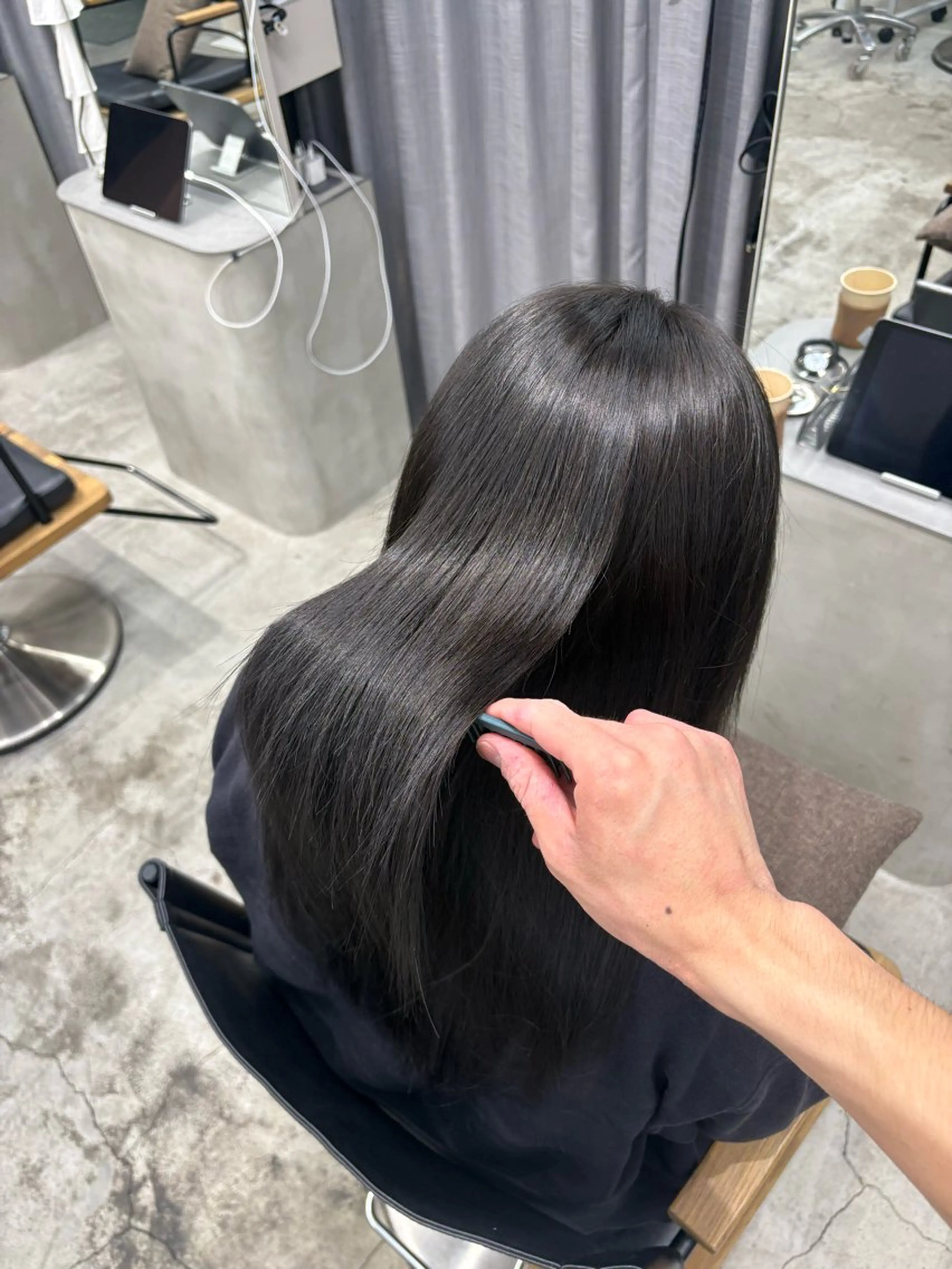 縮毛矯正 髪質改善ストレート/ 佐々木直輝のヘアスタイル