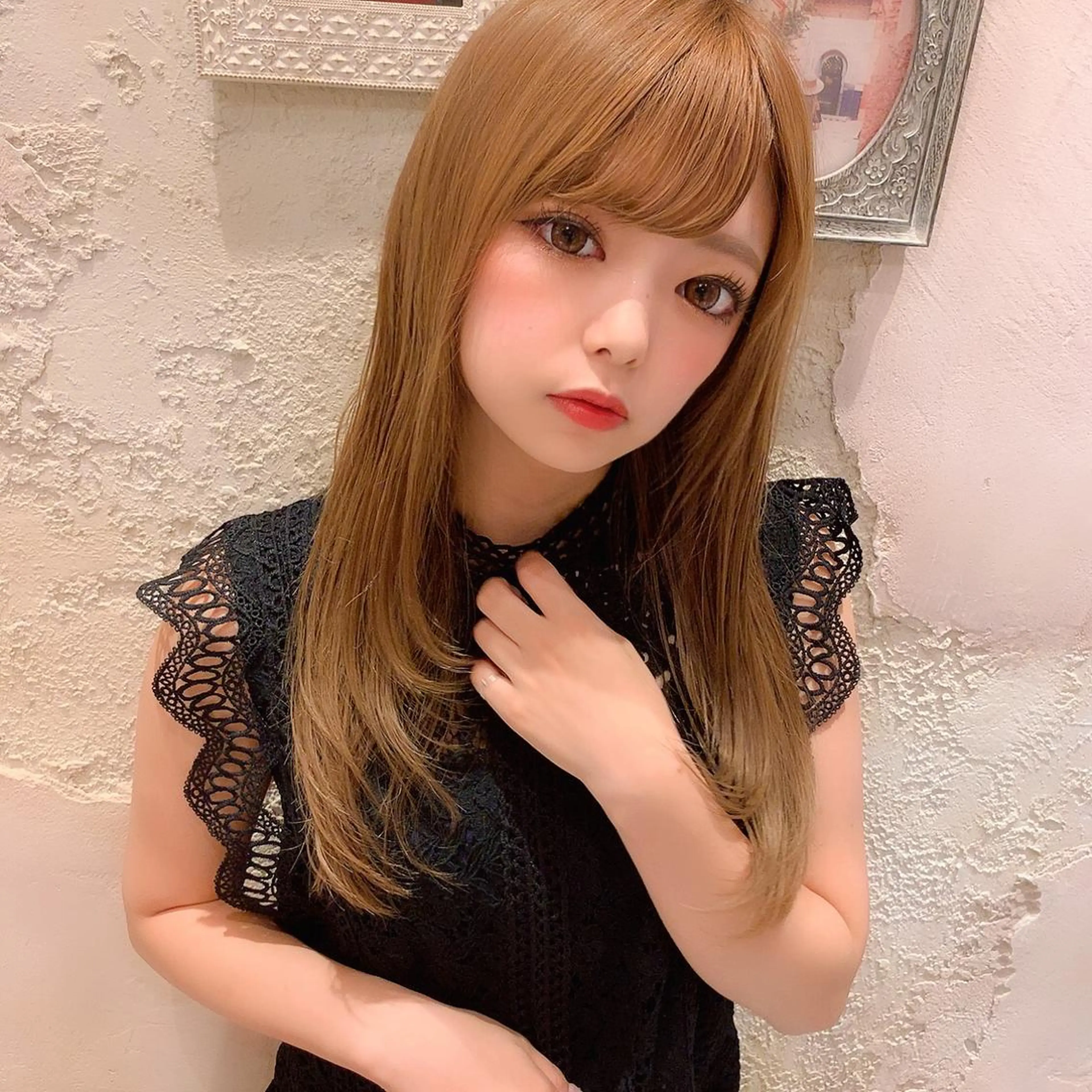 セミロング カット ヘアカラー トリートメント 代表山口ひな 髪質改善のプロのヘアスタイル