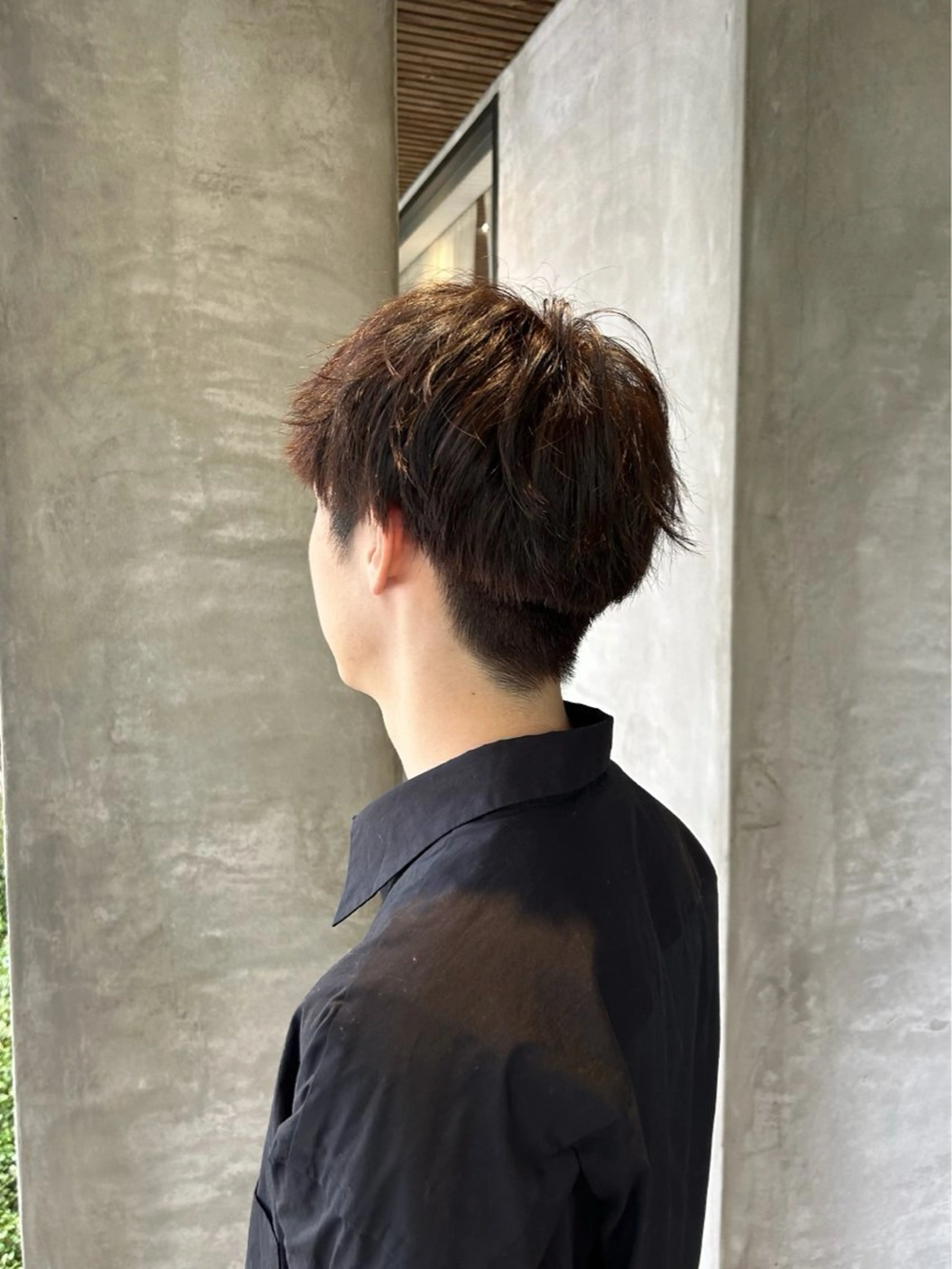 ショート カラー 黒髪 ヘアカラー lapis / soraのヘアスタイル