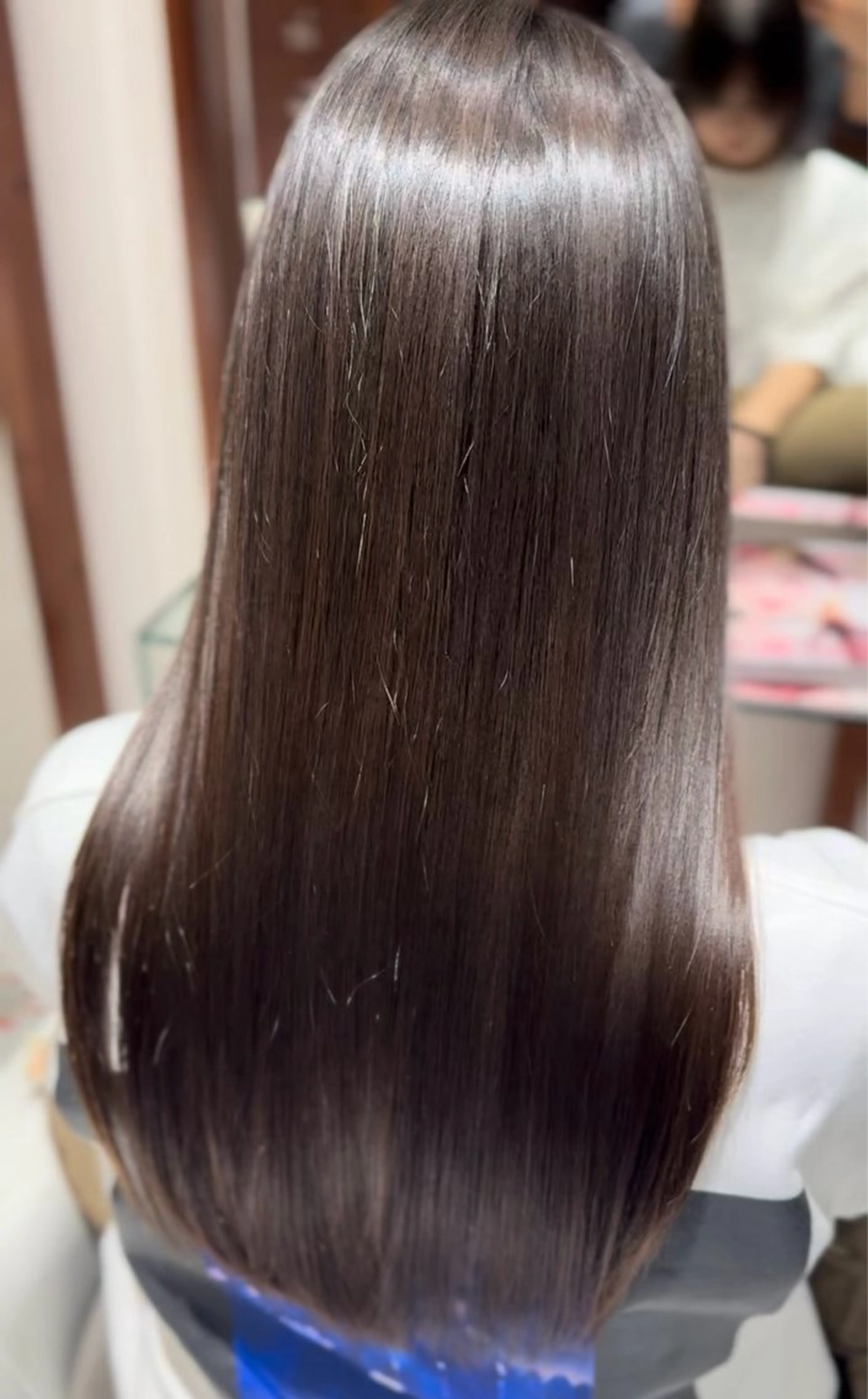 ロング カット 縮毛矯正 トリートメント 松永 果菜のヘアスタイル