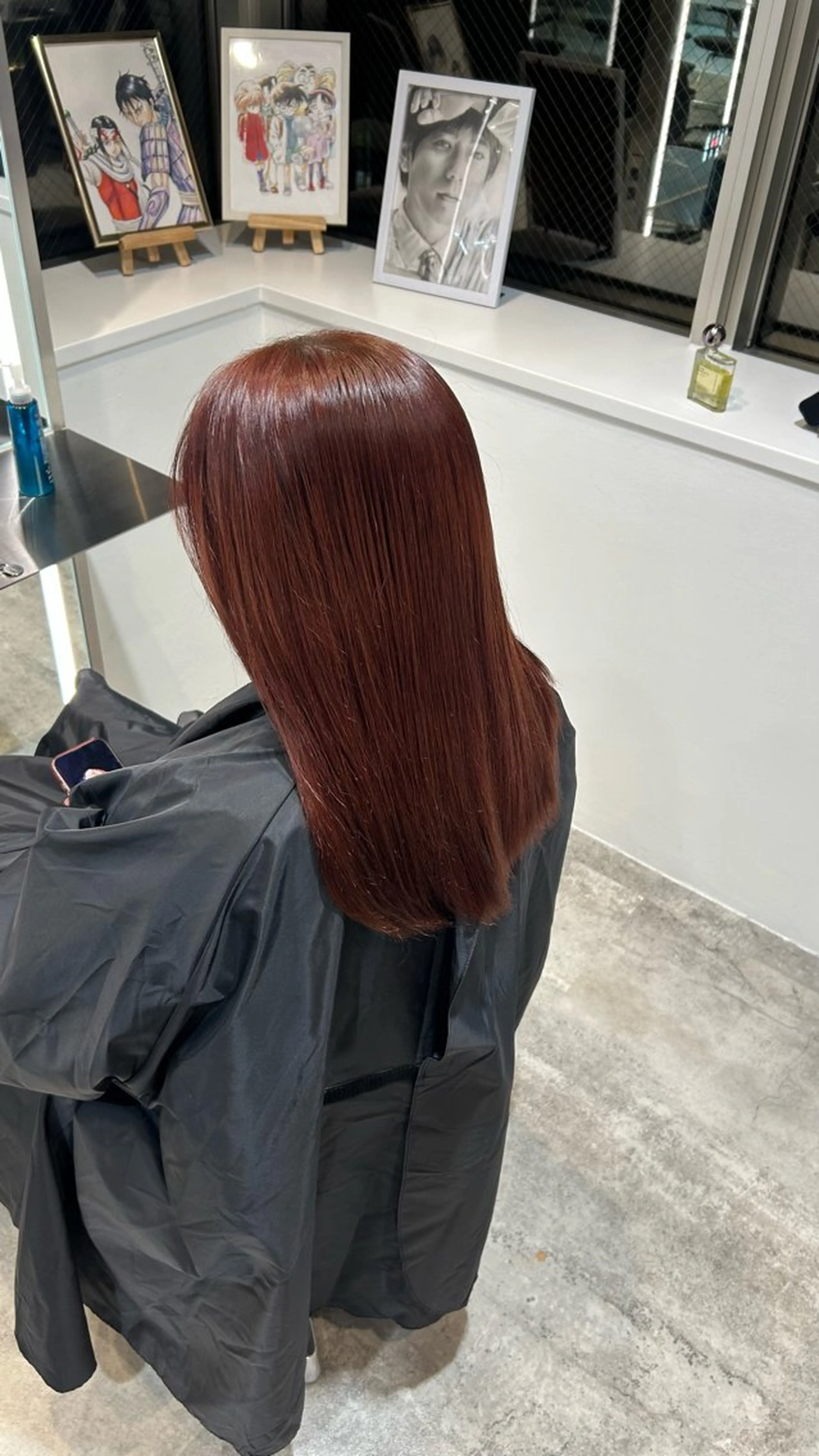 ミディアム カラー 藤平海音/fifth PARKのヘアスタイル