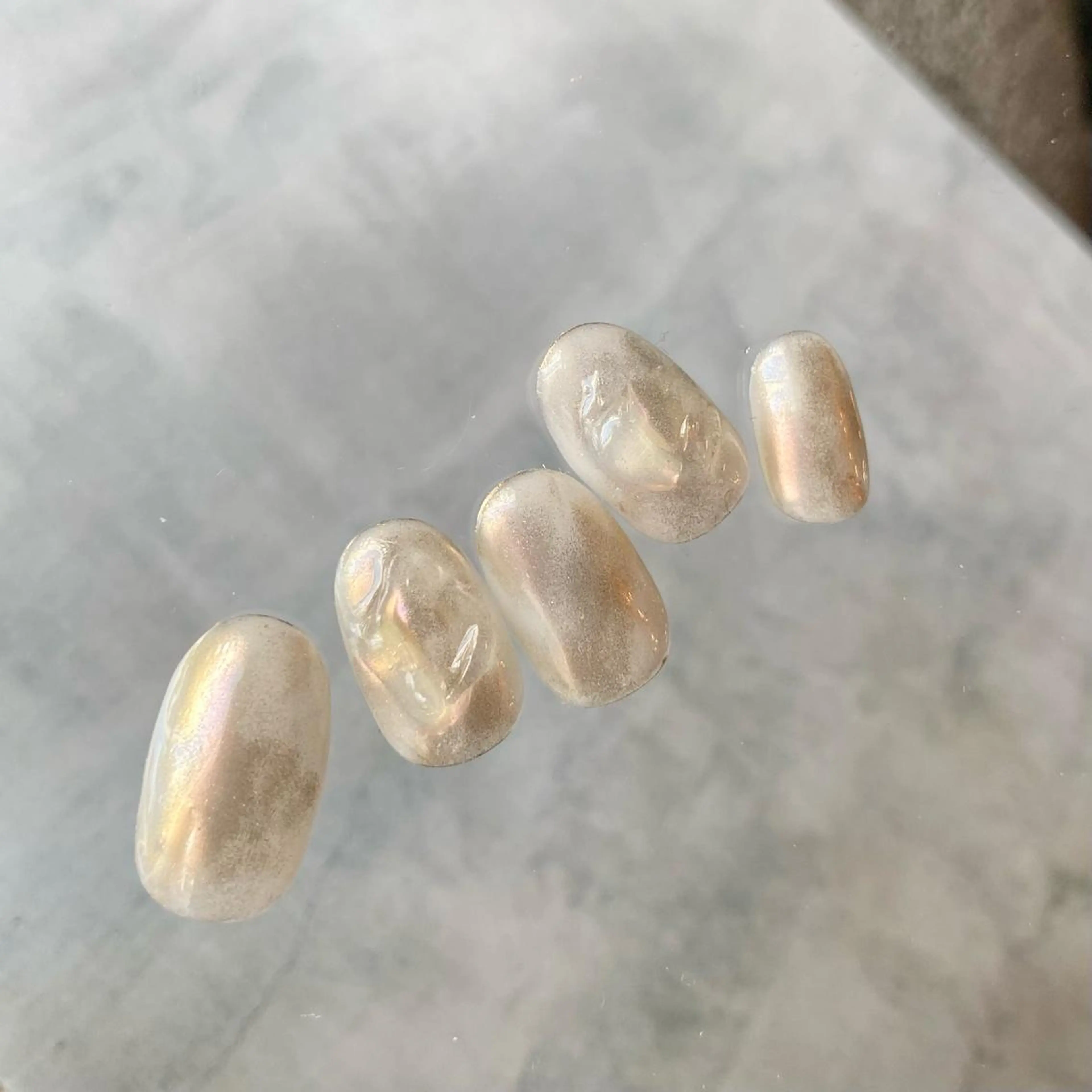 ネイル アートネイル フットネイル ニュアンスネイル 冬ネイル 山田 貴子のネイルデザイン