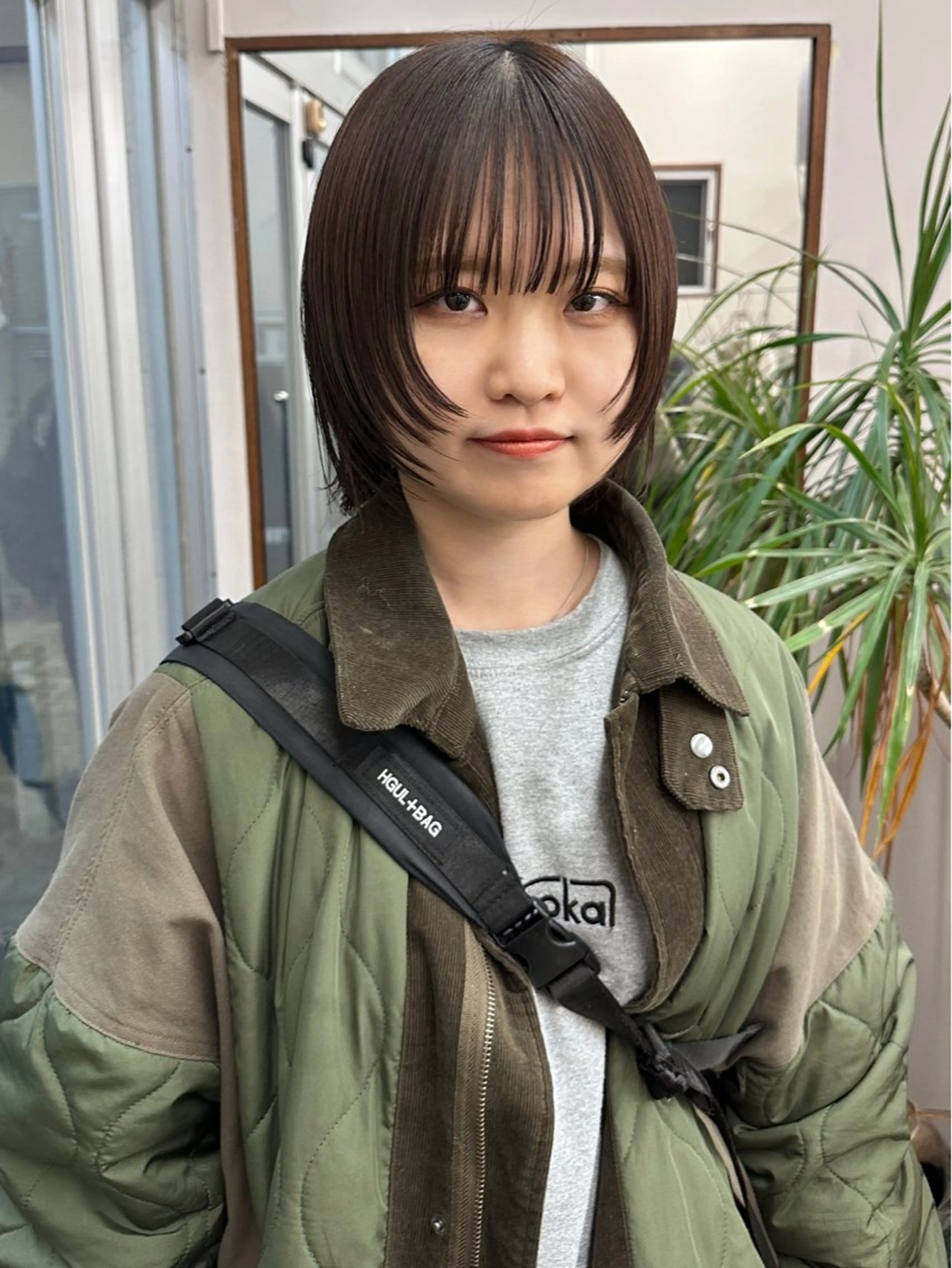 ミディアム カット ヘアカラー トリートメント 🐏nao /レイヤーカット🐏のヘアスタイル