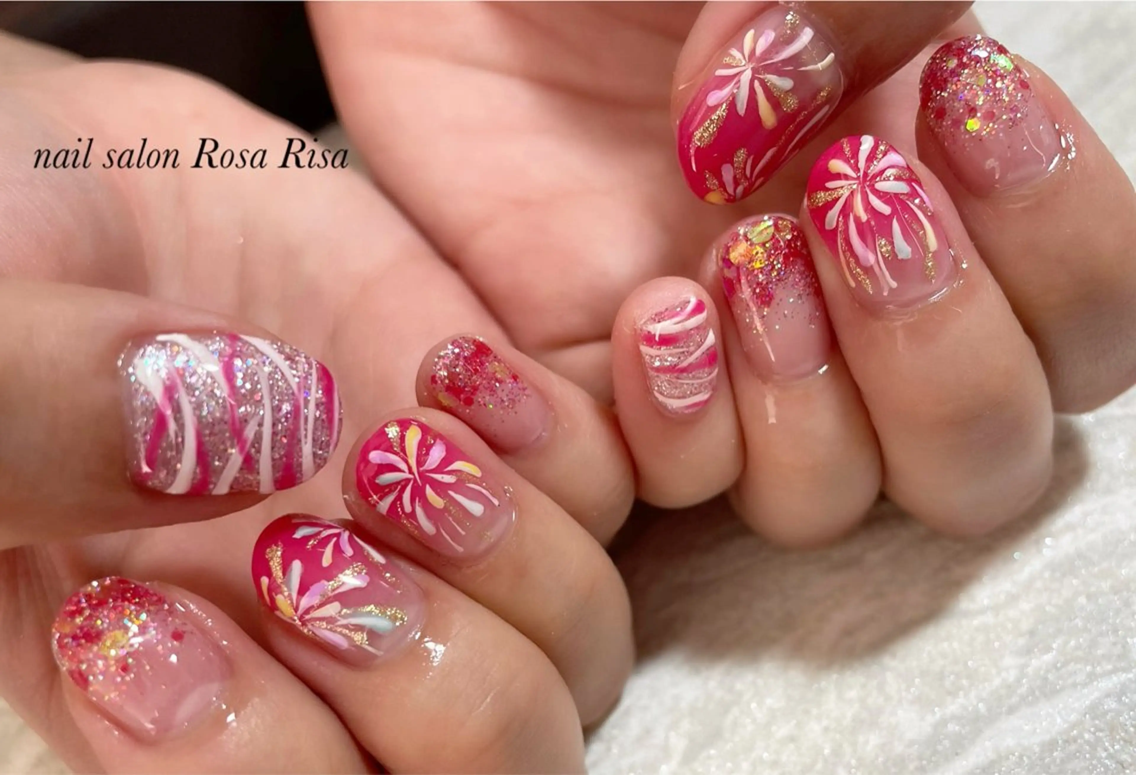 ショート ネイル ネイルスタジオ シェイクユアハンズのネイルデザイン